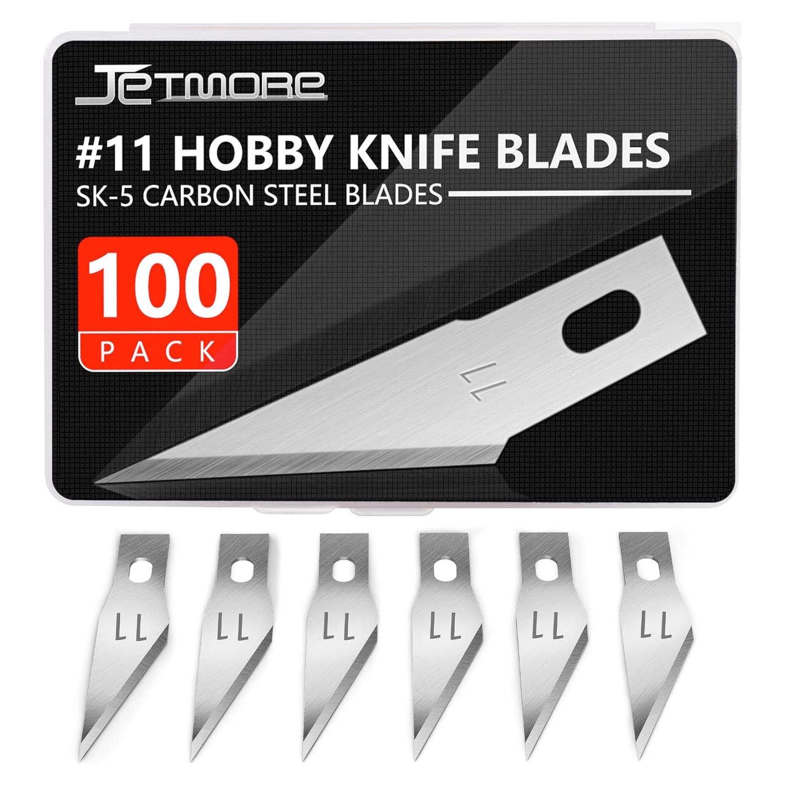 Cuchillas de Hobby Jetmore #11 - 100 Piezas de Acero al Carbono