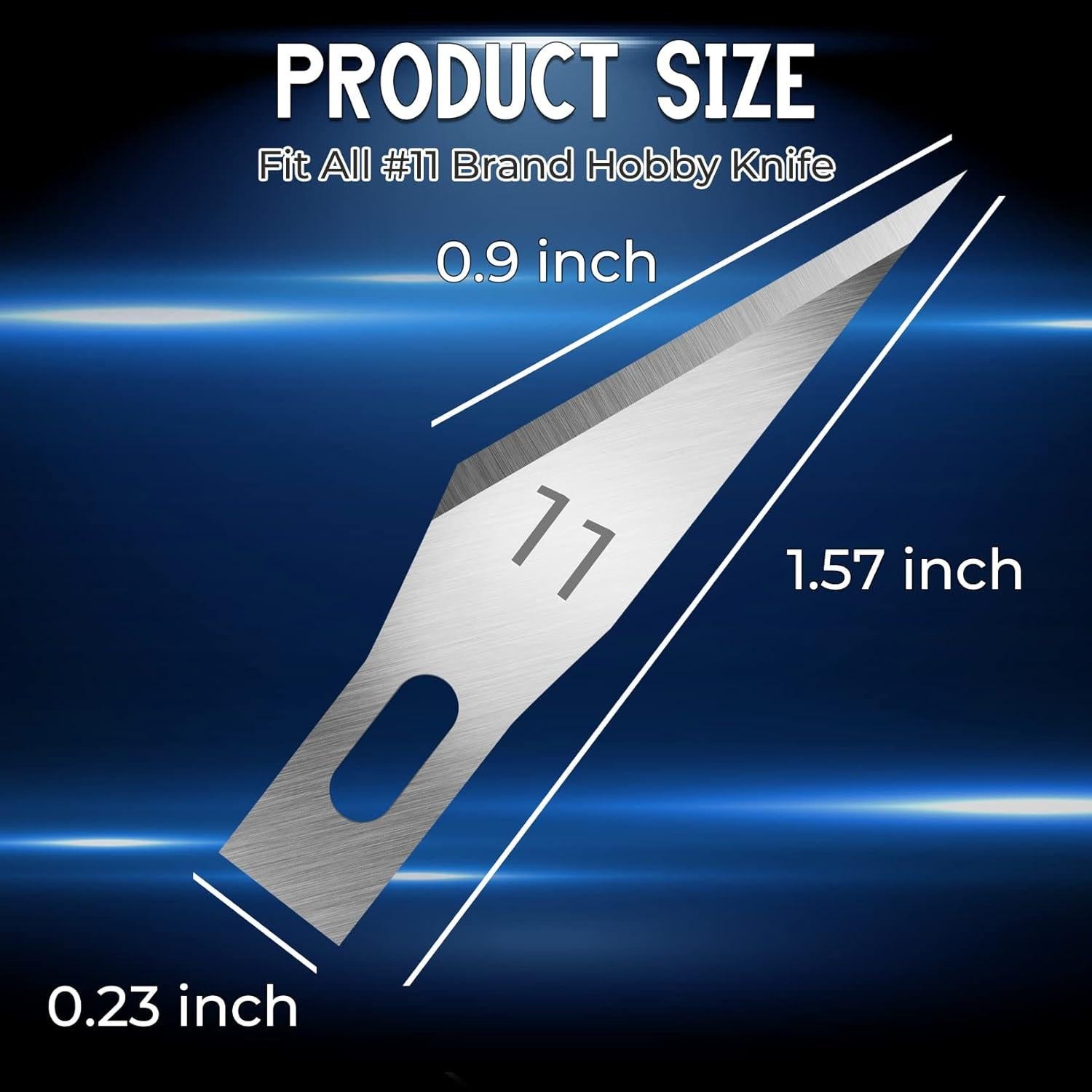 Cuchillas de Hobby Jetmore #11 - 100 Piezas de Acero al Carbono