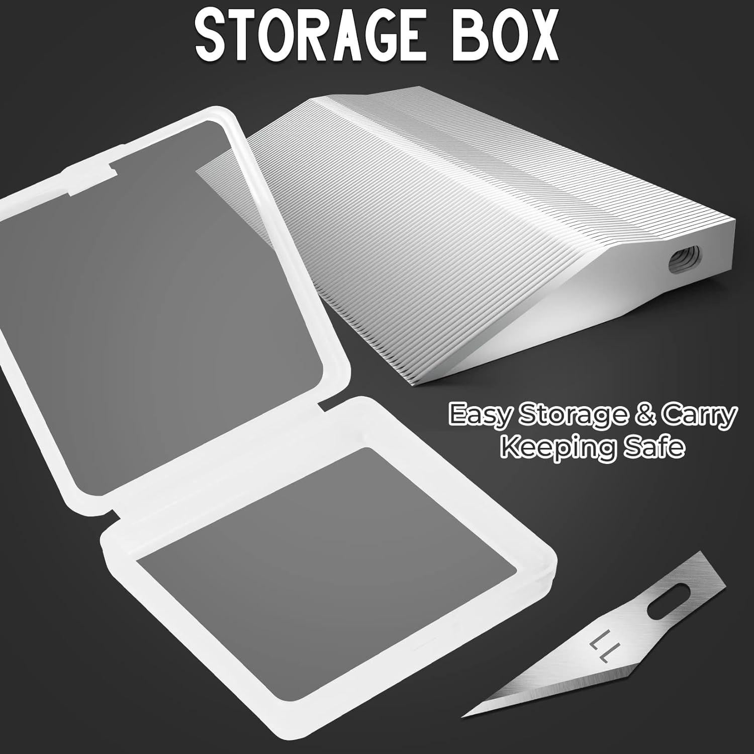 Cuchillas de Hobby Jetmore #11 - 100 Piezas de Acero al Carbono