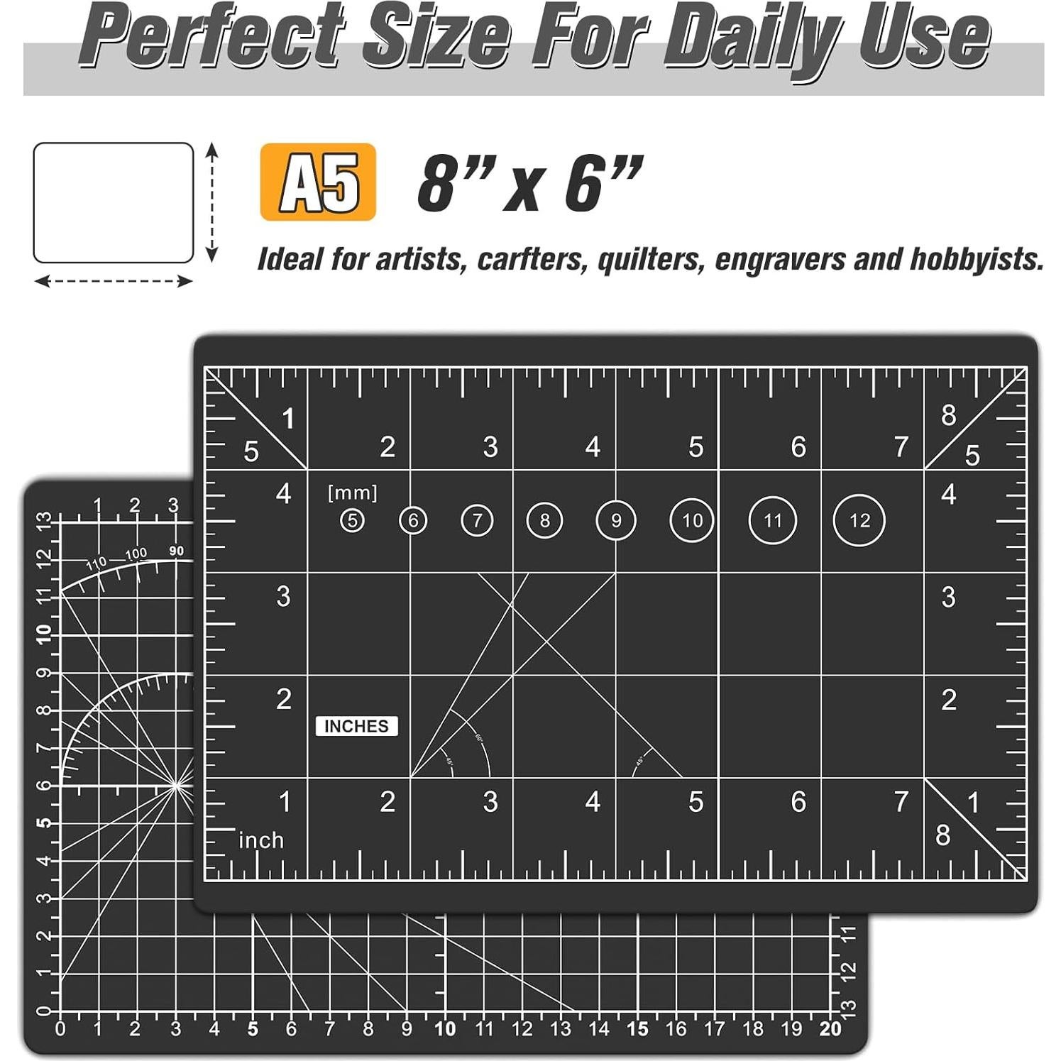 Cuchillo de Manualidades DIYSELF con 11 Cuchillas y Almohadilla A5