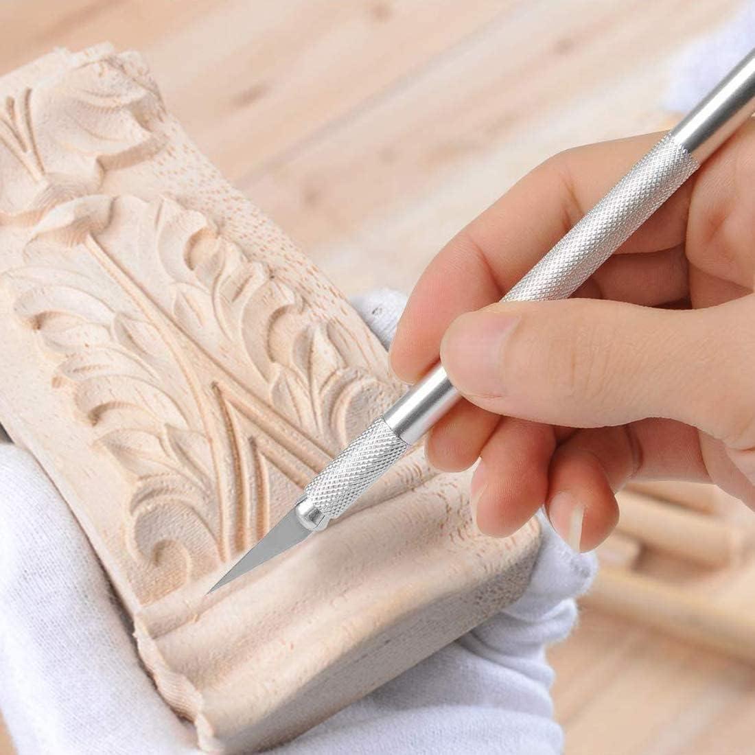 Cuchillo de Manualidades DIYSELF con 11 Cuchillas y Almohadilla A5