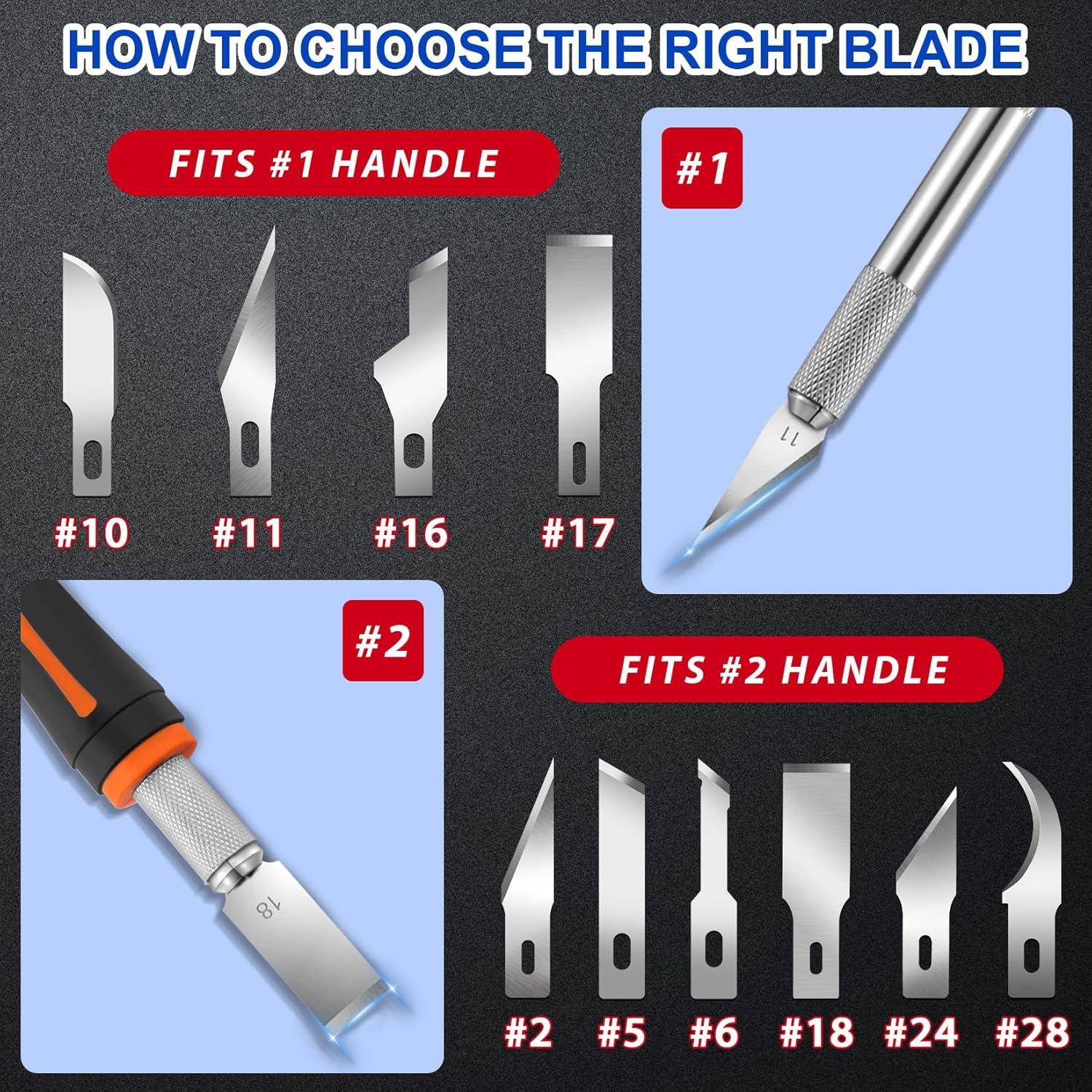 Cuchillas de Cuchillo Exacto DIYSELF 150 Pcs #11 Afiladas