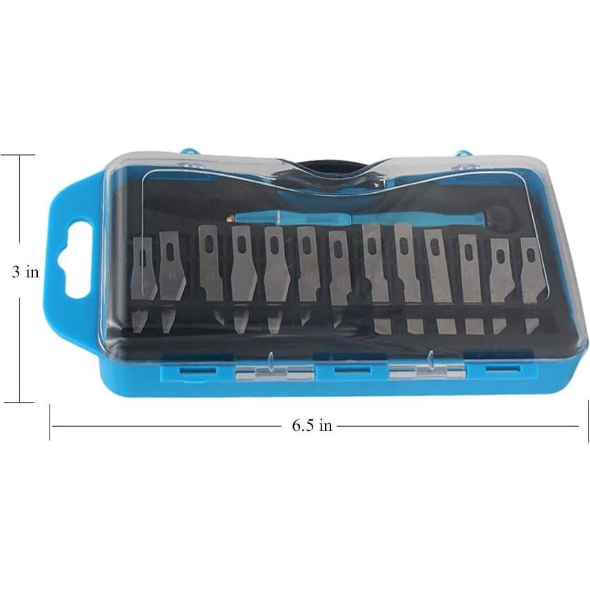Juego de cuchillos de manualidades Miular con 13 hojas de repuesto