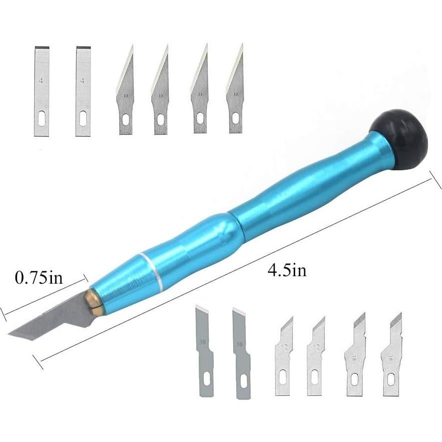 Juego de cuchillos de manualidades Miular con 13 hojas de repuesto