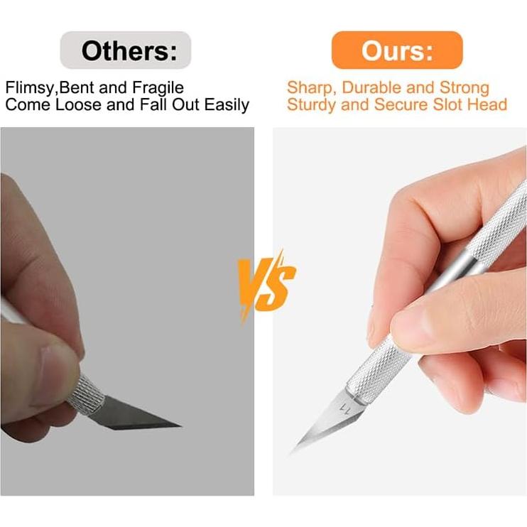 Set de 5 Cuchillos de Manualidades Headley con 50 Cuchillas