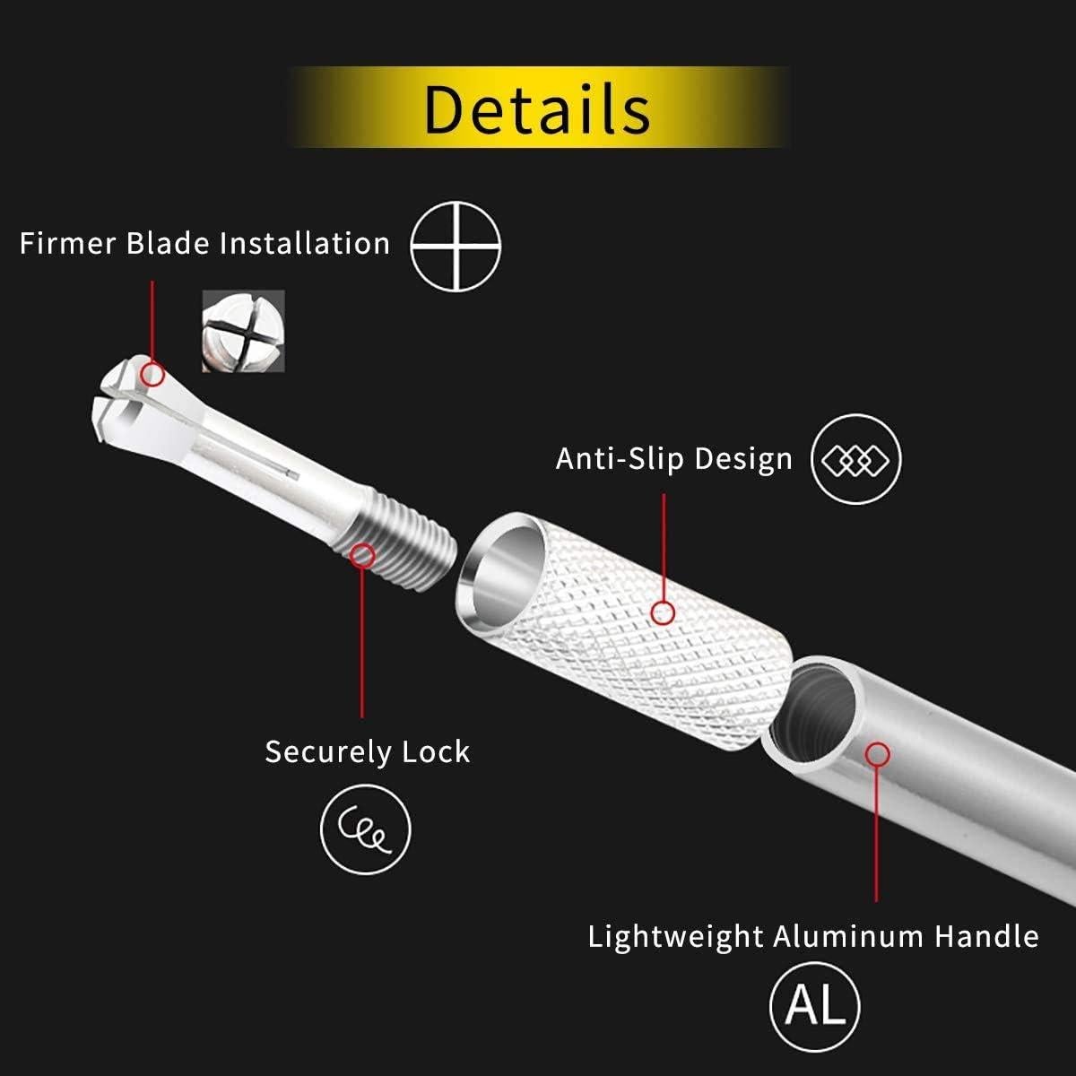 Juego de Cuchillos de Manualidades DIYSELF - 1 Cuchillo Exacto y 8 Utilitarios
