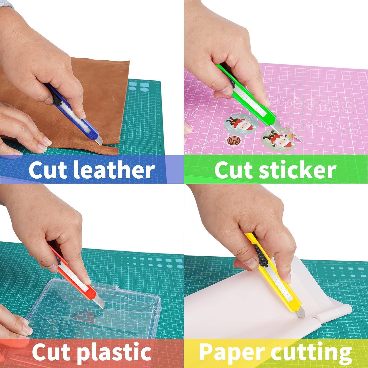 Juego de Cuchillos de Manualidades DIYSELF - 1 Cuchillo Exacto y 8 Utilitarios