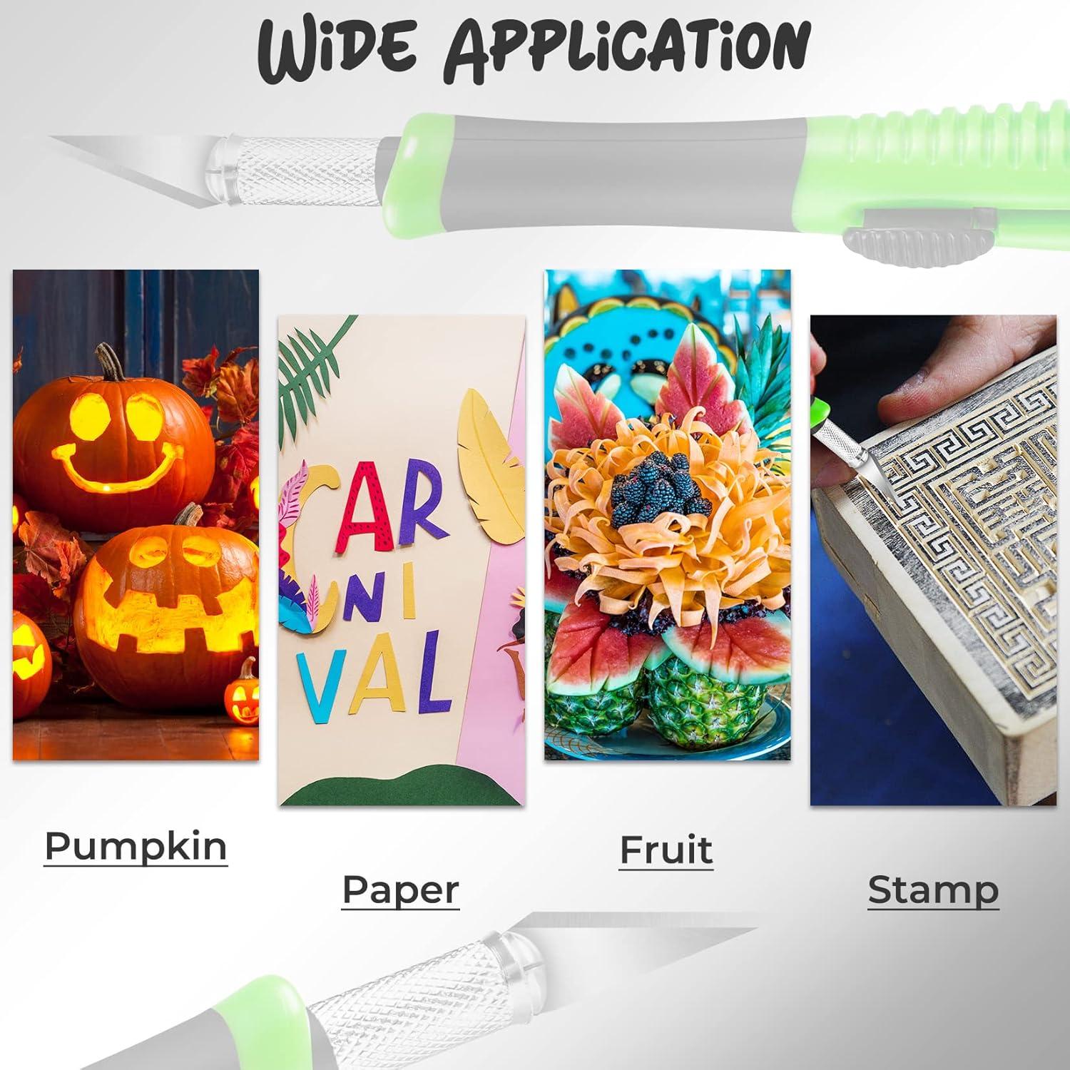 Cuchillo de Manualidades TIFICAL Retráctil con 10 Cuchillas de Acero