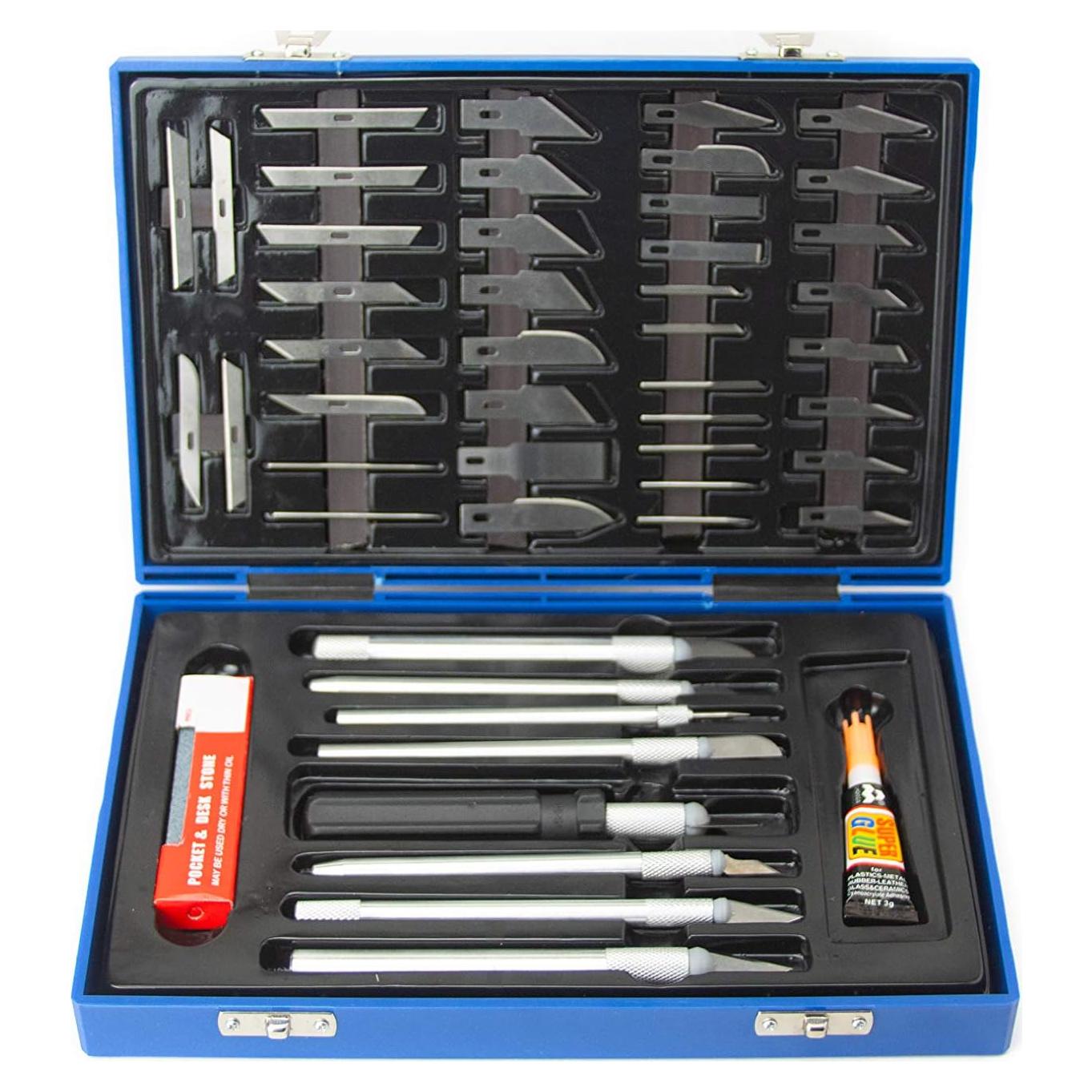 Set de Cuchillos de Precisión VCT 56 Piezas para Manualidades