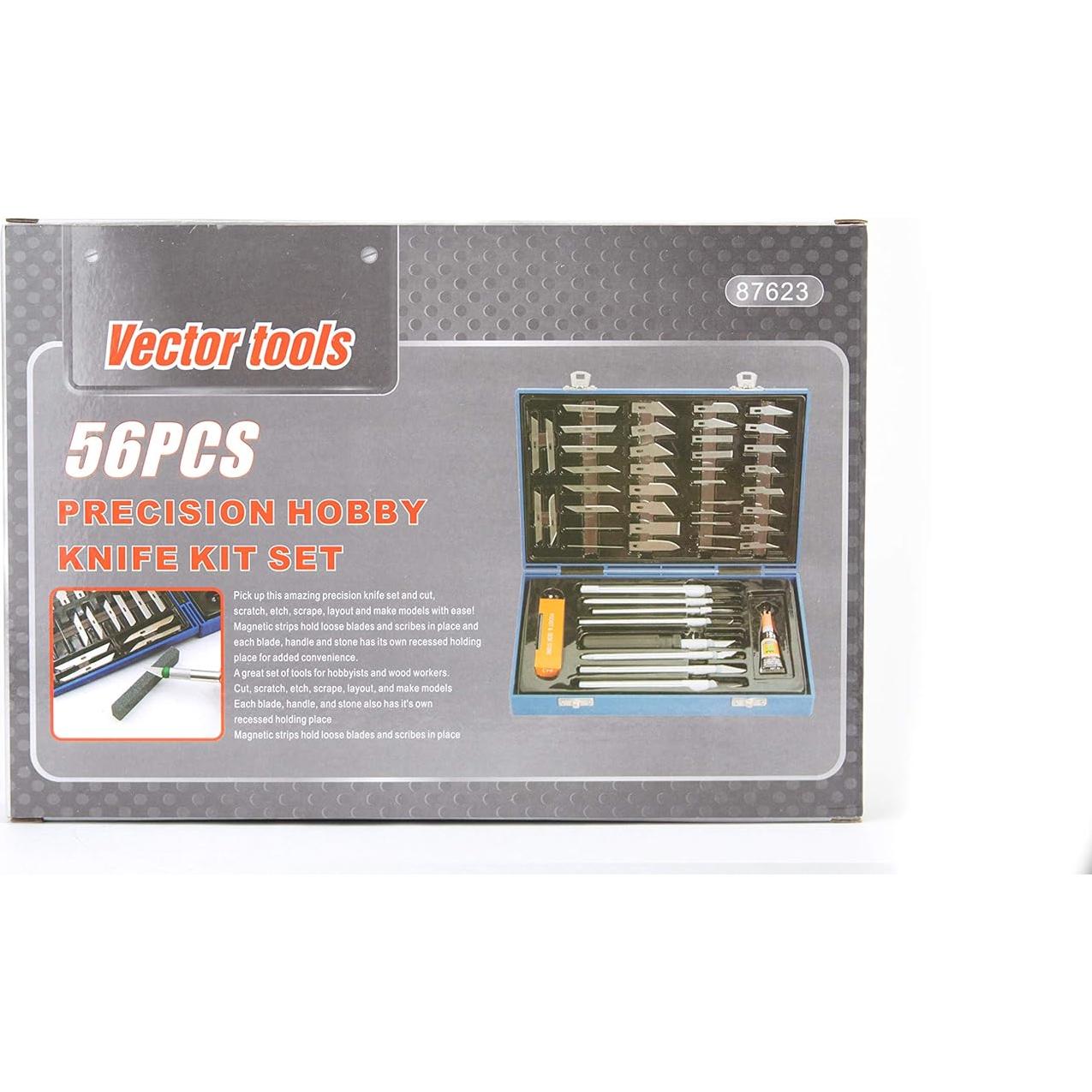 Set de Cuchillos de Precisión VCT 56 Piezas para Manualidades