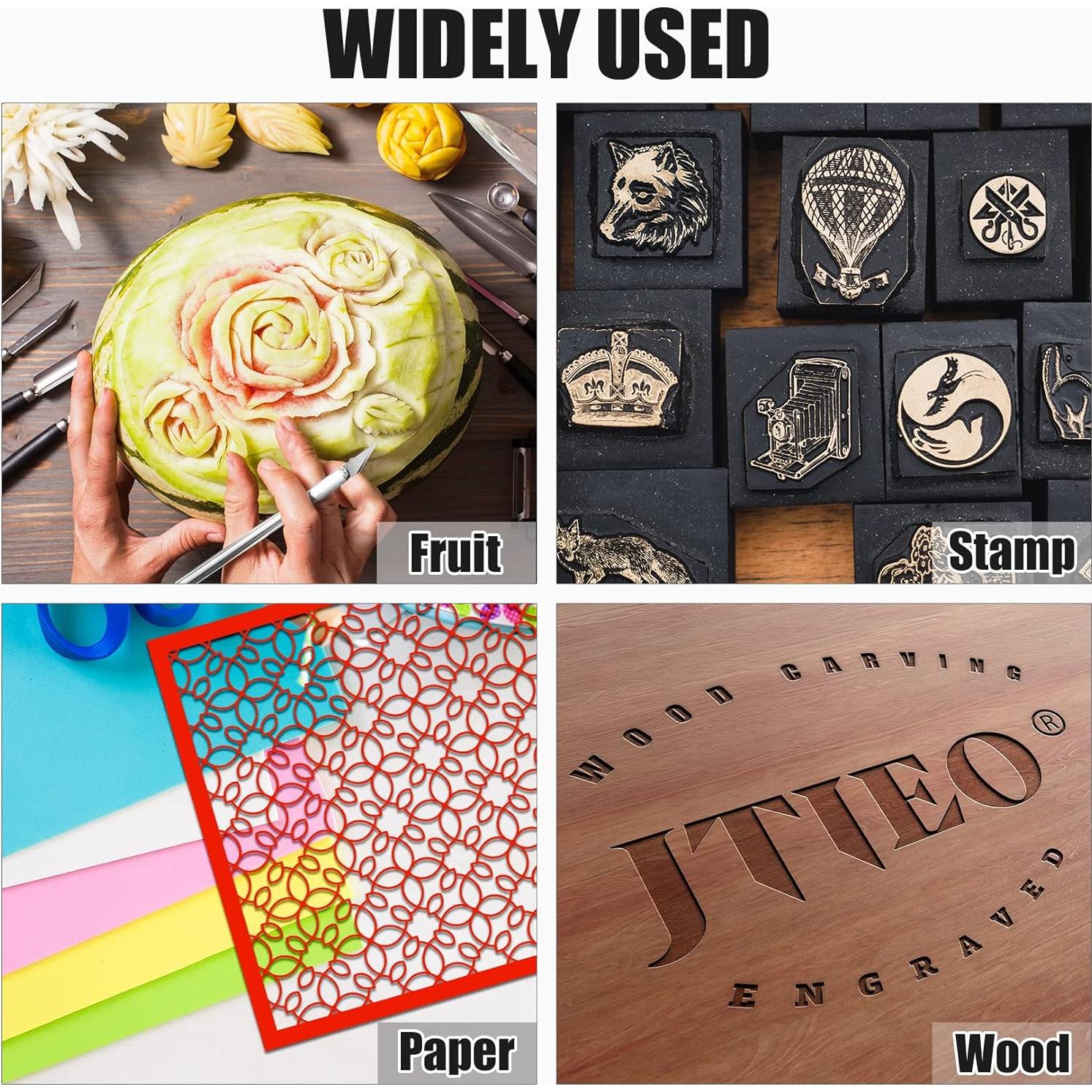 Cuchillas de Cuchillo Exacto JTIEO #11 Acero Alto Carbono 60 Piezas