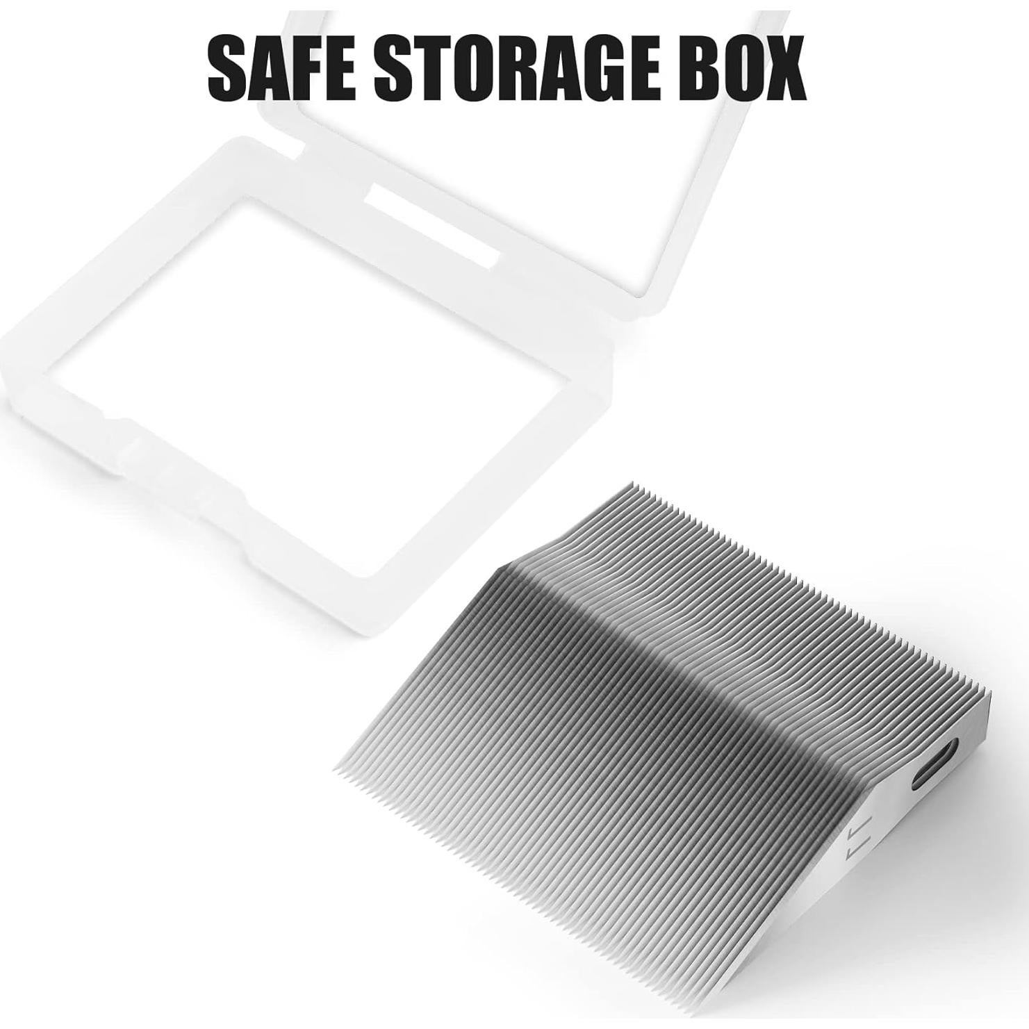 Cuchillas de Cuchillo Exacto JTIEO #11 Acero Alto Carbono 60 Piezas