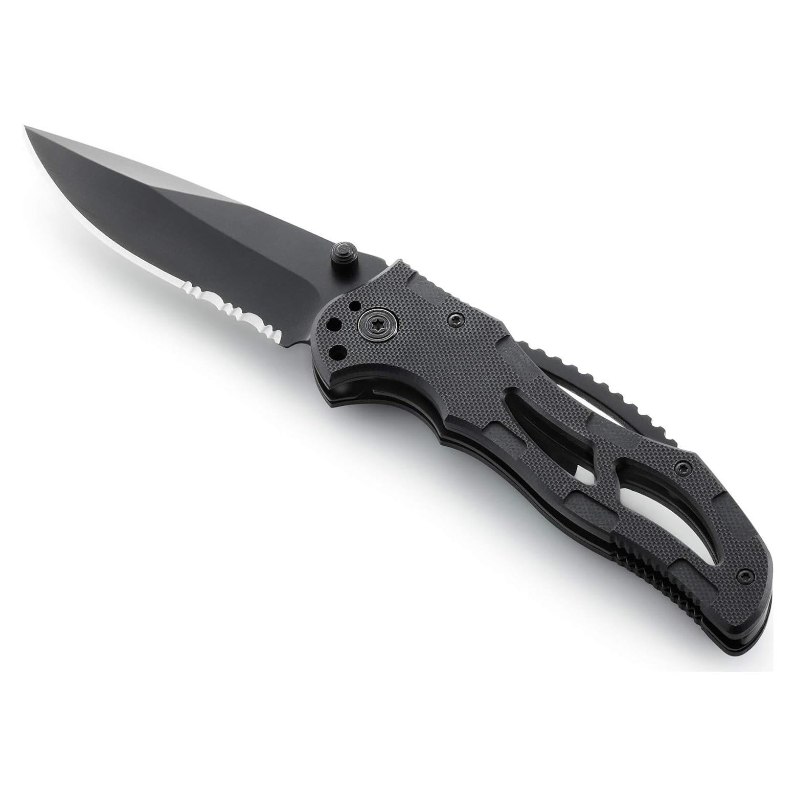 Cuchillo de bolsillo personalizado COSAS RECORDADAS negro 20.32 cm