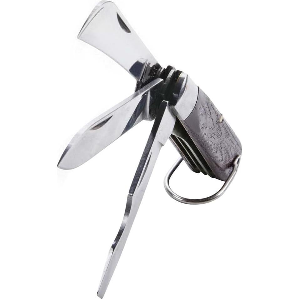 Cuchillo de bolsillo Klein Tools 1550-6 con 3 hojas de acero