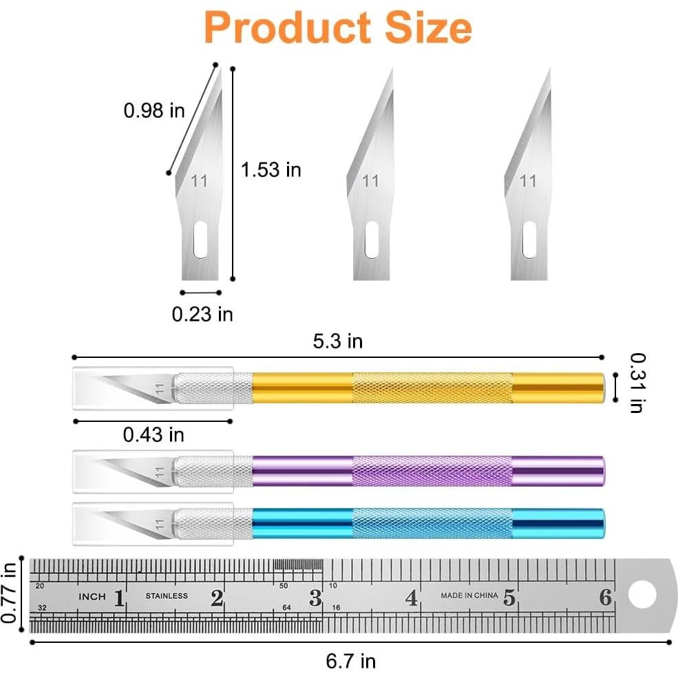 Juego de Cuchillos de Manualidades Headley Tools 3 Piezas