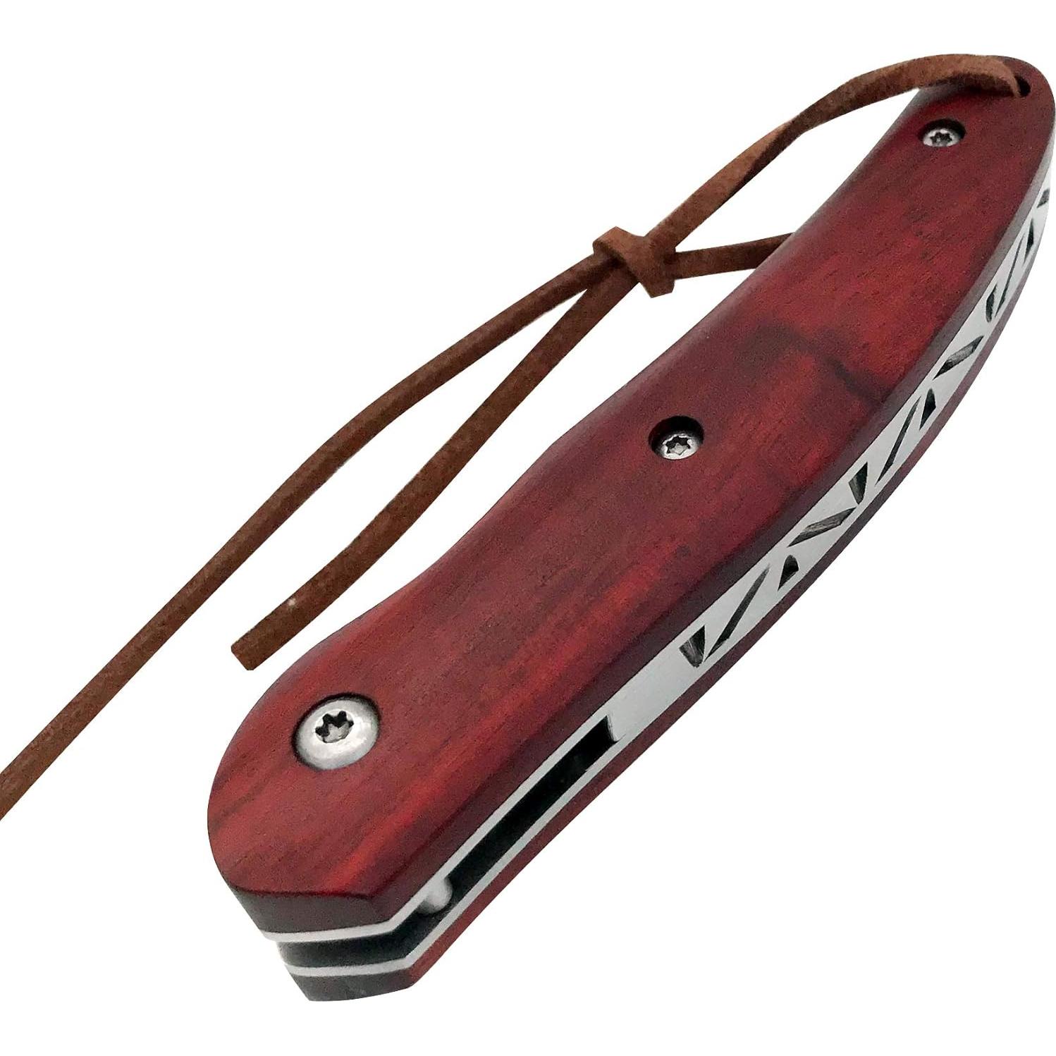 Cuchillo Plegable ALBATROSS HGDK004 Acero Damasco 71 Capas