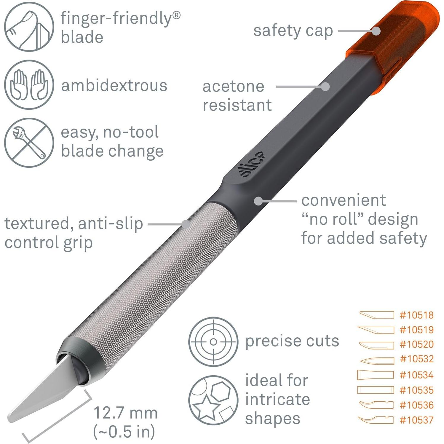 Cuchillo de Manualidades Slice 10548-CS, Paquete de 12, Cerámica Segura