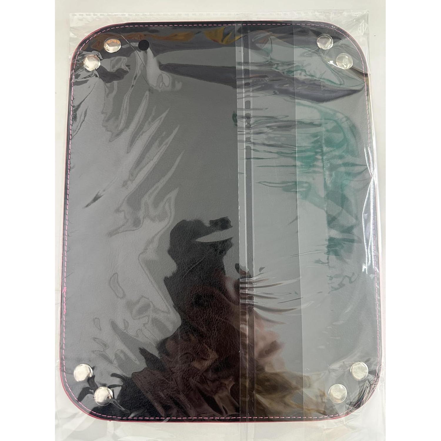 Bandeja de Dados SIQUK Plegable Rectangular Cuero PU Rojo