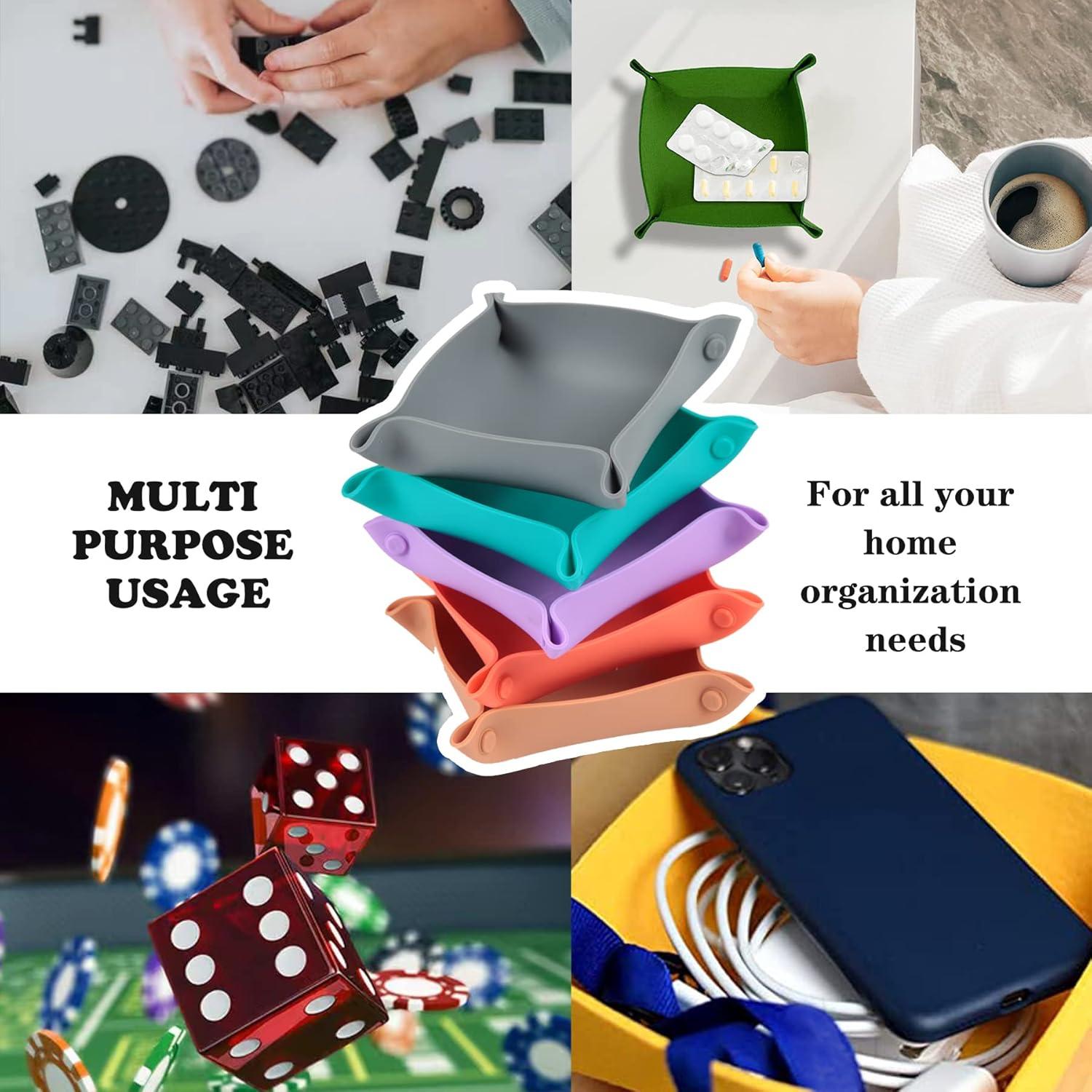 Tazones de Almacenamiento Plegables GAMELAND para Juegos de Mesa - 5 Piezas