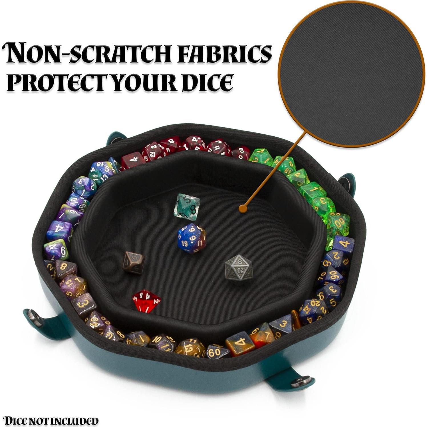 Bandeja de Dados y Estuche CASEMATIX Verde para 115 Dados RPG