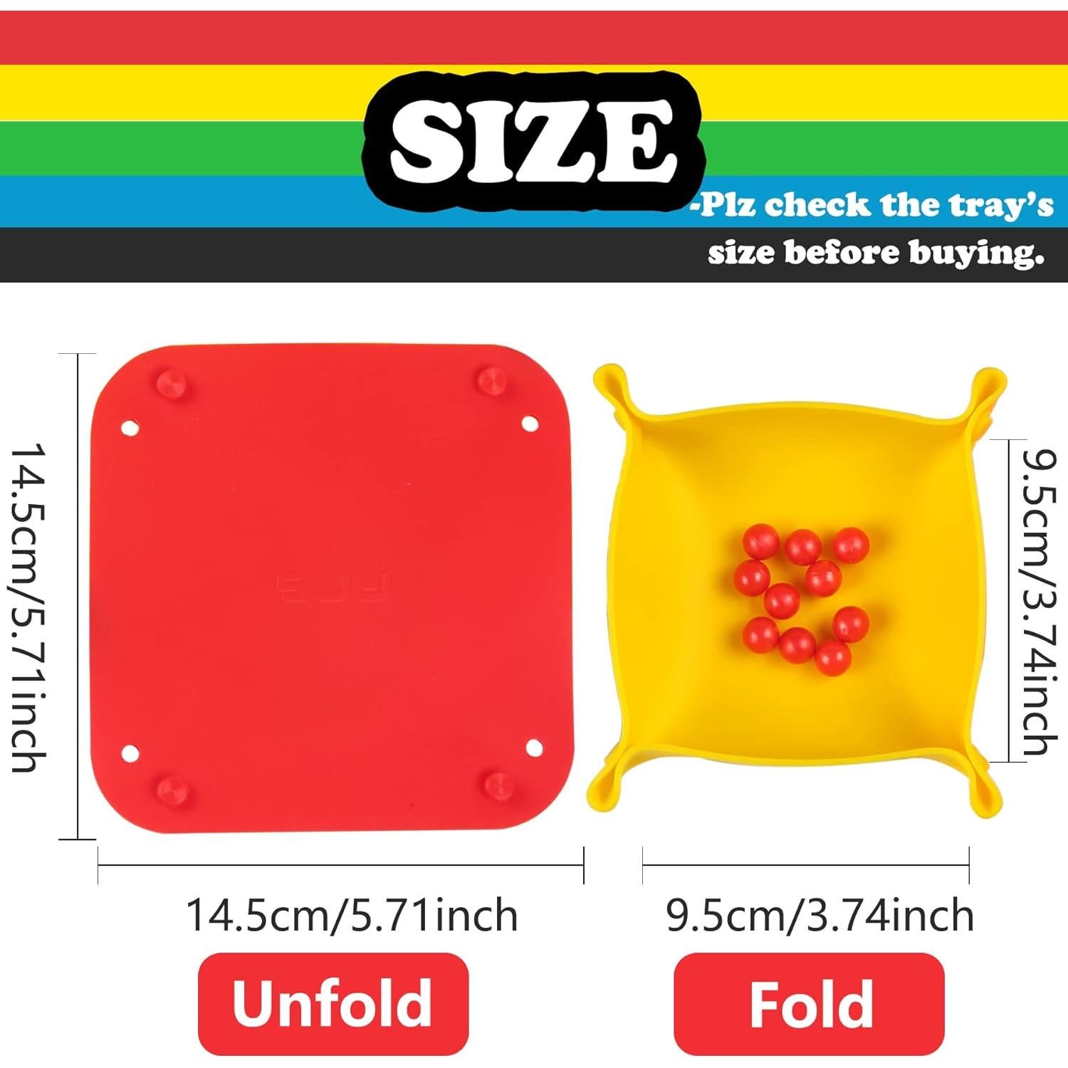 Tazones de Almacenamiento Plegables GAMELAND para Juegos - 5 Piezas