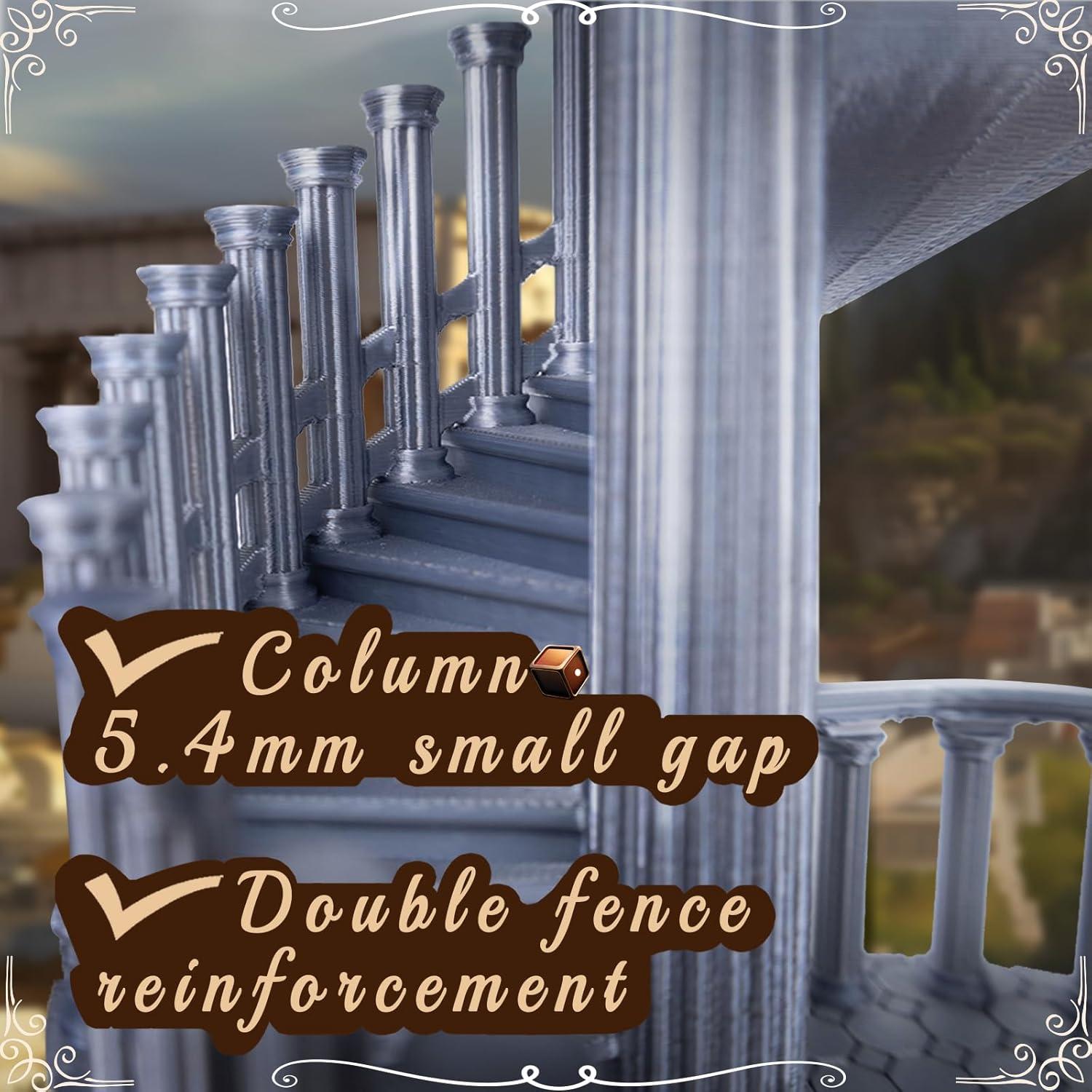 Torre de Dados DND JstFrU con Bandeja y 7 Dados, Gris Clásico