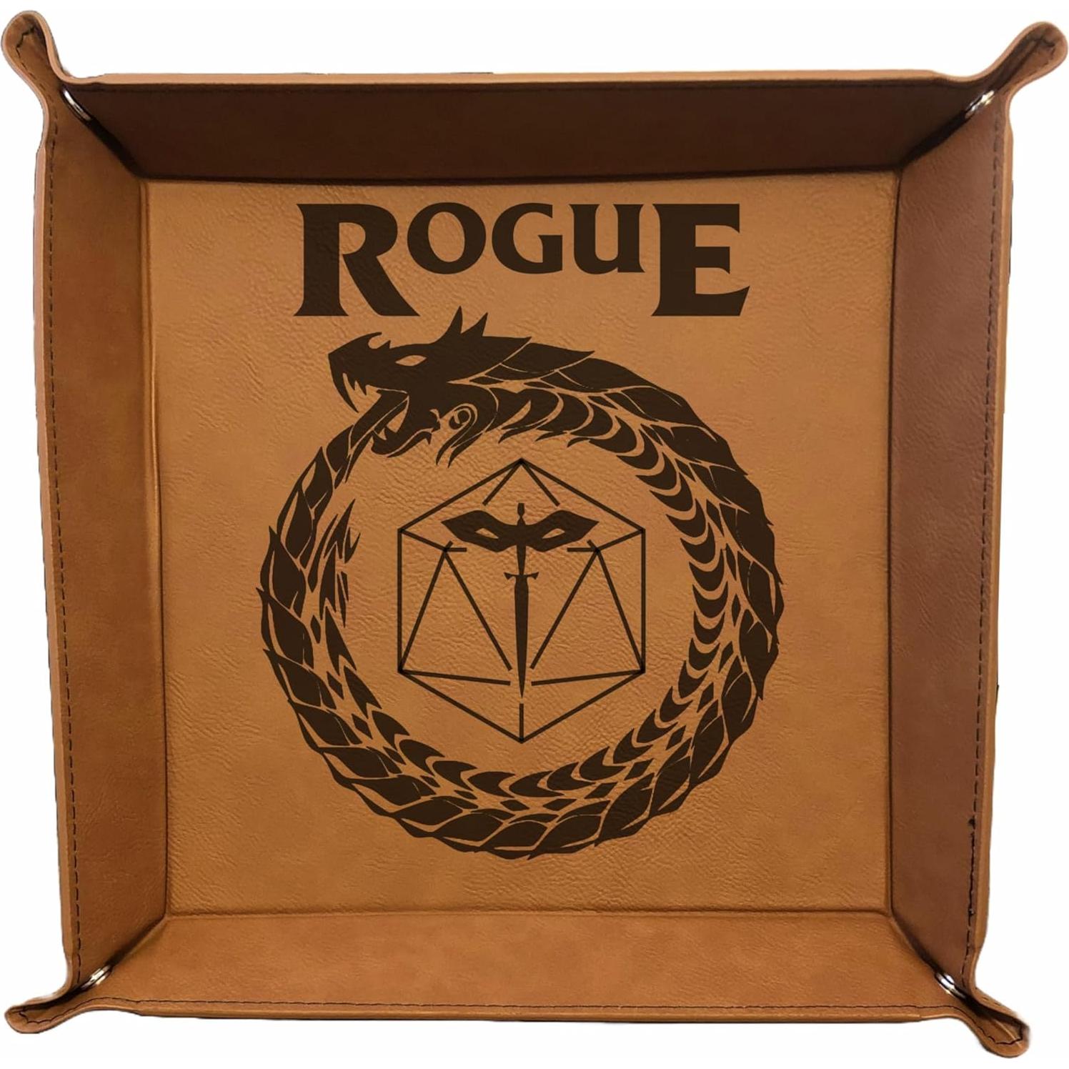 Bandeja de Dados D&D PrecisionNC Cuero Sintético Marrón