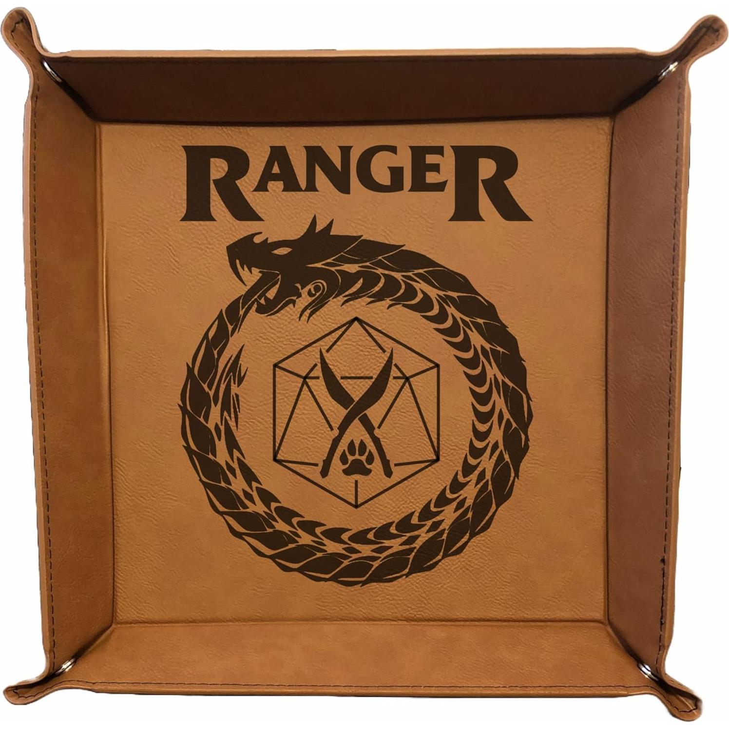 Bandeja de Dados D&D PrecisionNC Marrón Cuero Sintético 32.7cm