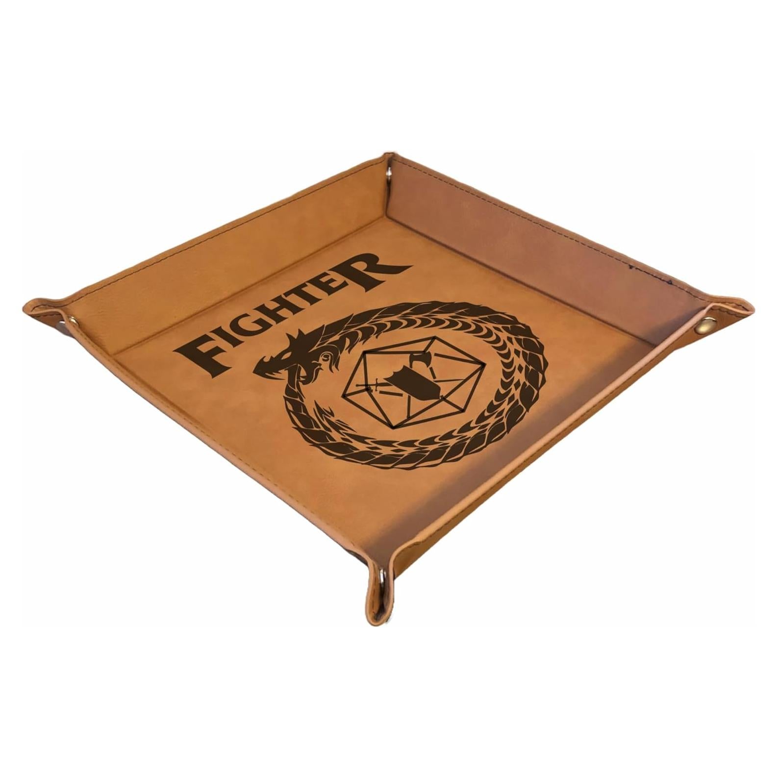 Bandeja de Dados D&D PrecisionNC Marrón Cuero Sintético 32.7cm