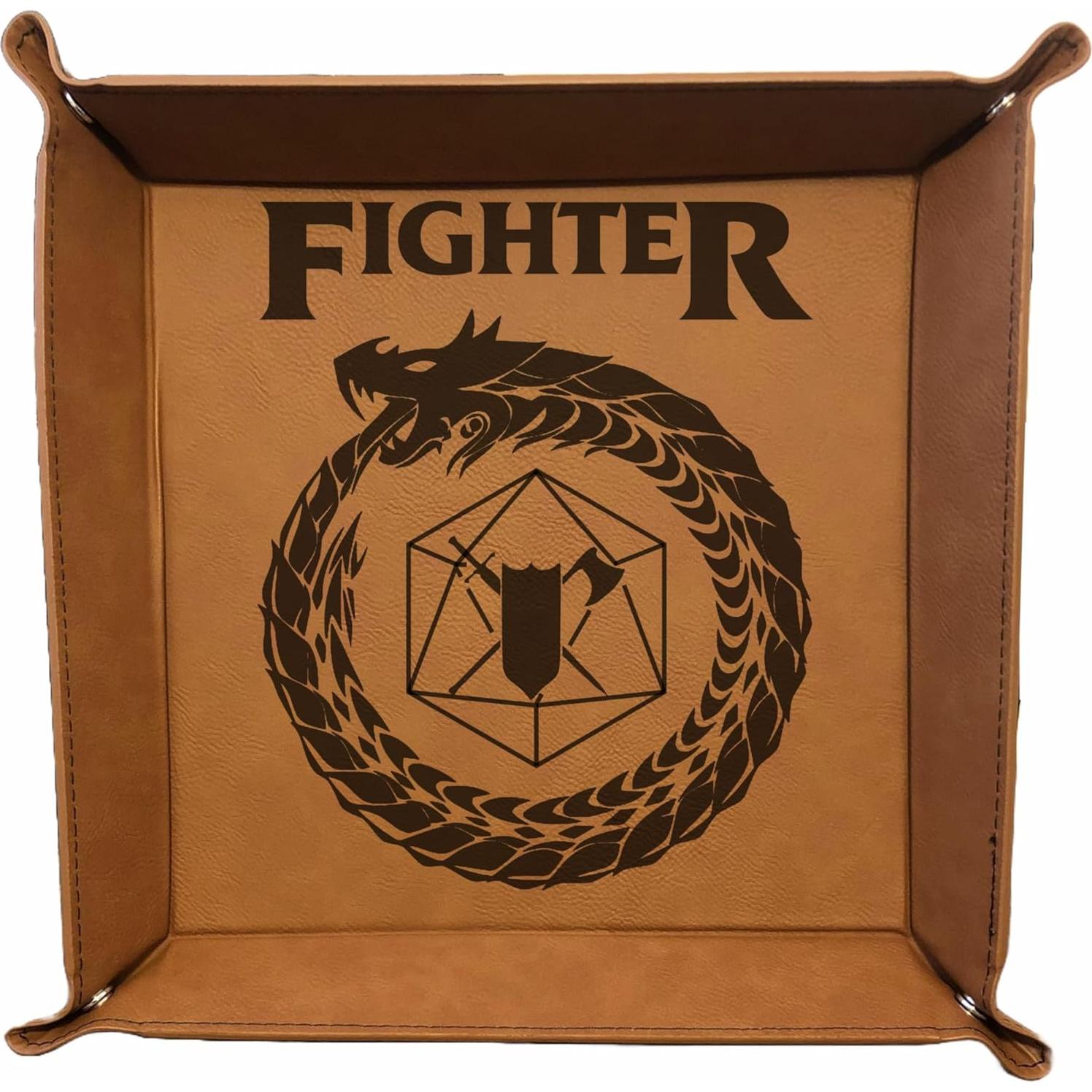 Bandeja de Dados D&D PrecisionNC Marrón Cuero Sintético 32.7cm