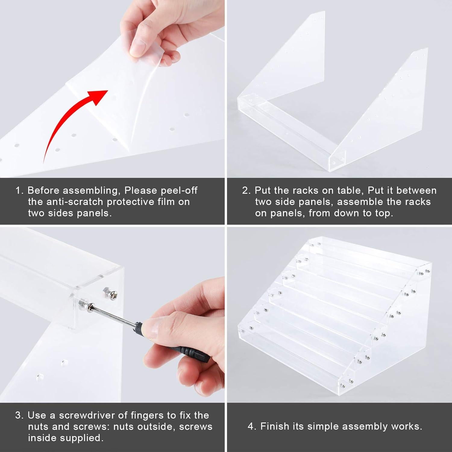 Organizador Acrílico de Esmalte de Uñas BTremary 6 Niveles