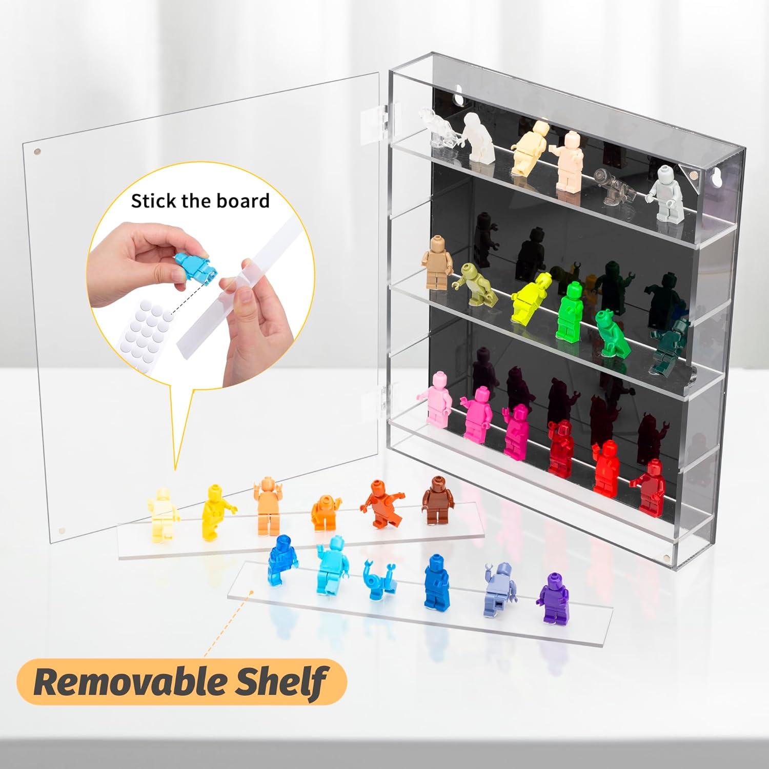 Estuche de exhibición JOYMOMO para 30 minifiguras 30.5x26x4.6 cm