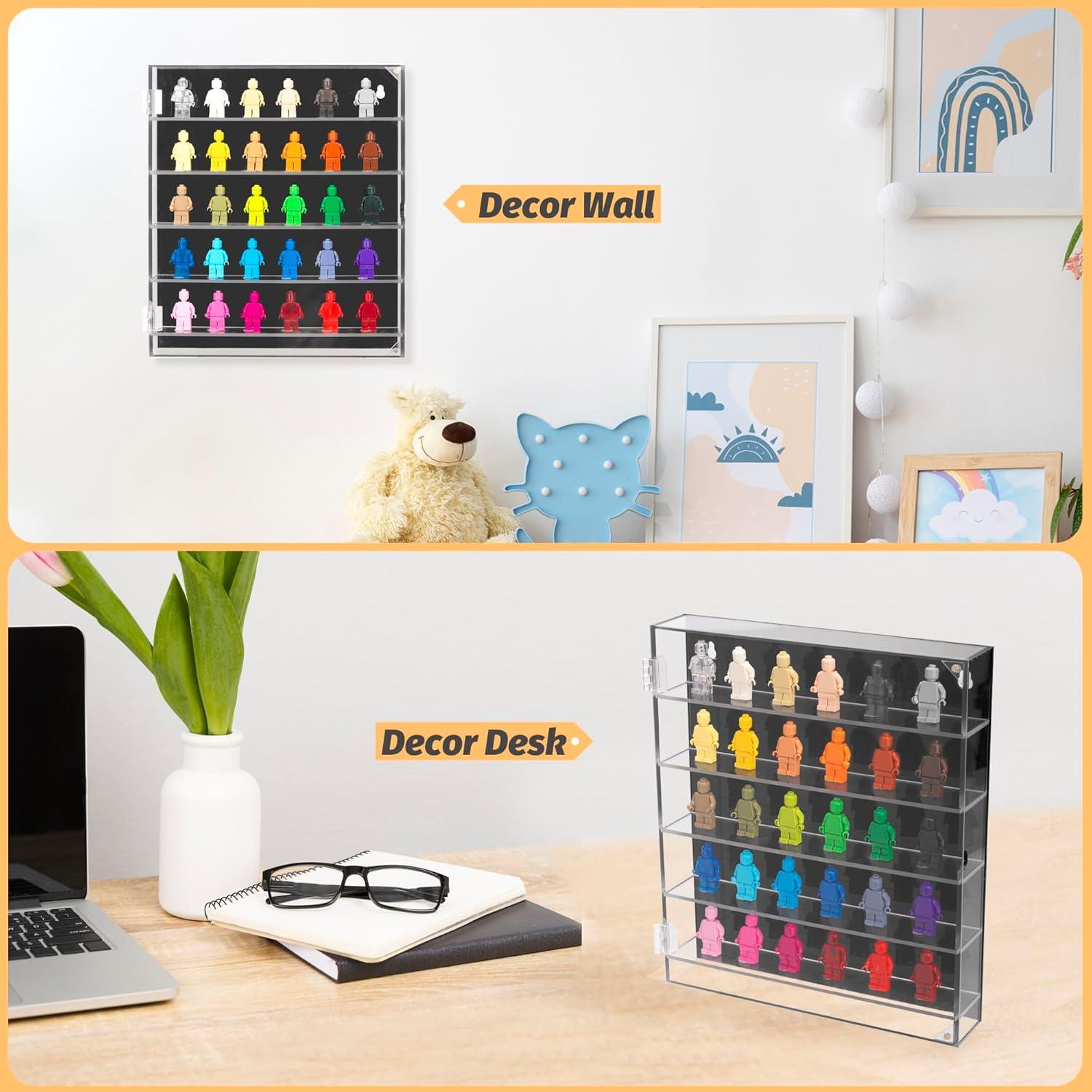 Estuche de exhibición JOYMOMO para 30 minifiguras 30.5x26x4.6 cm