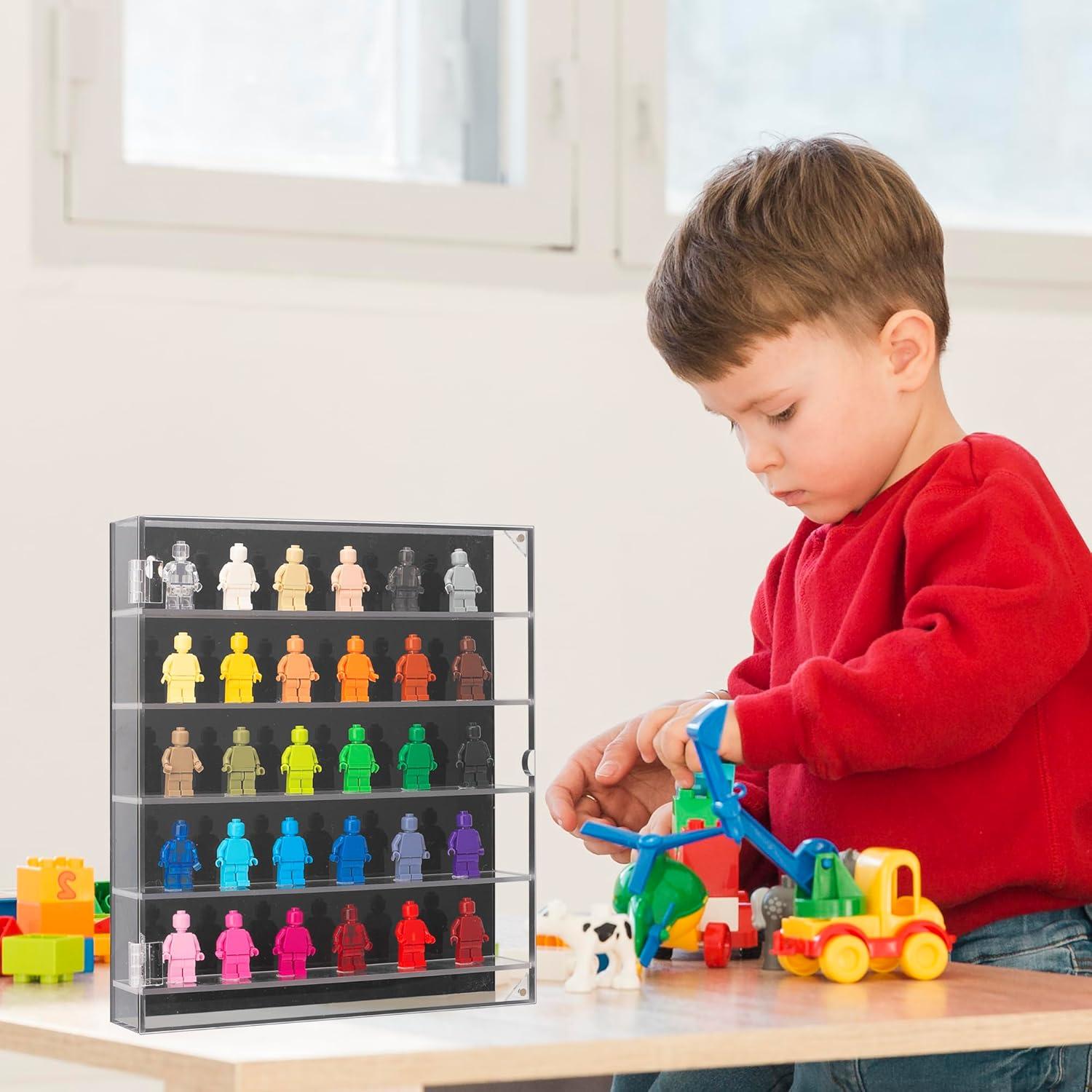 Estuche de exhibición JOYMOMO para 30 minifiguras 30.5x26x4.6 cm