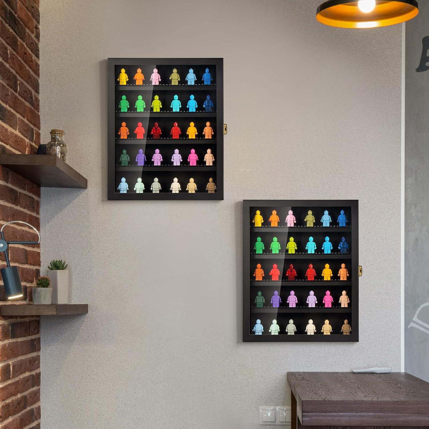 Estuche de Exhibición de Minifiguras TJ.MOREE 27.9x34 cm Negro