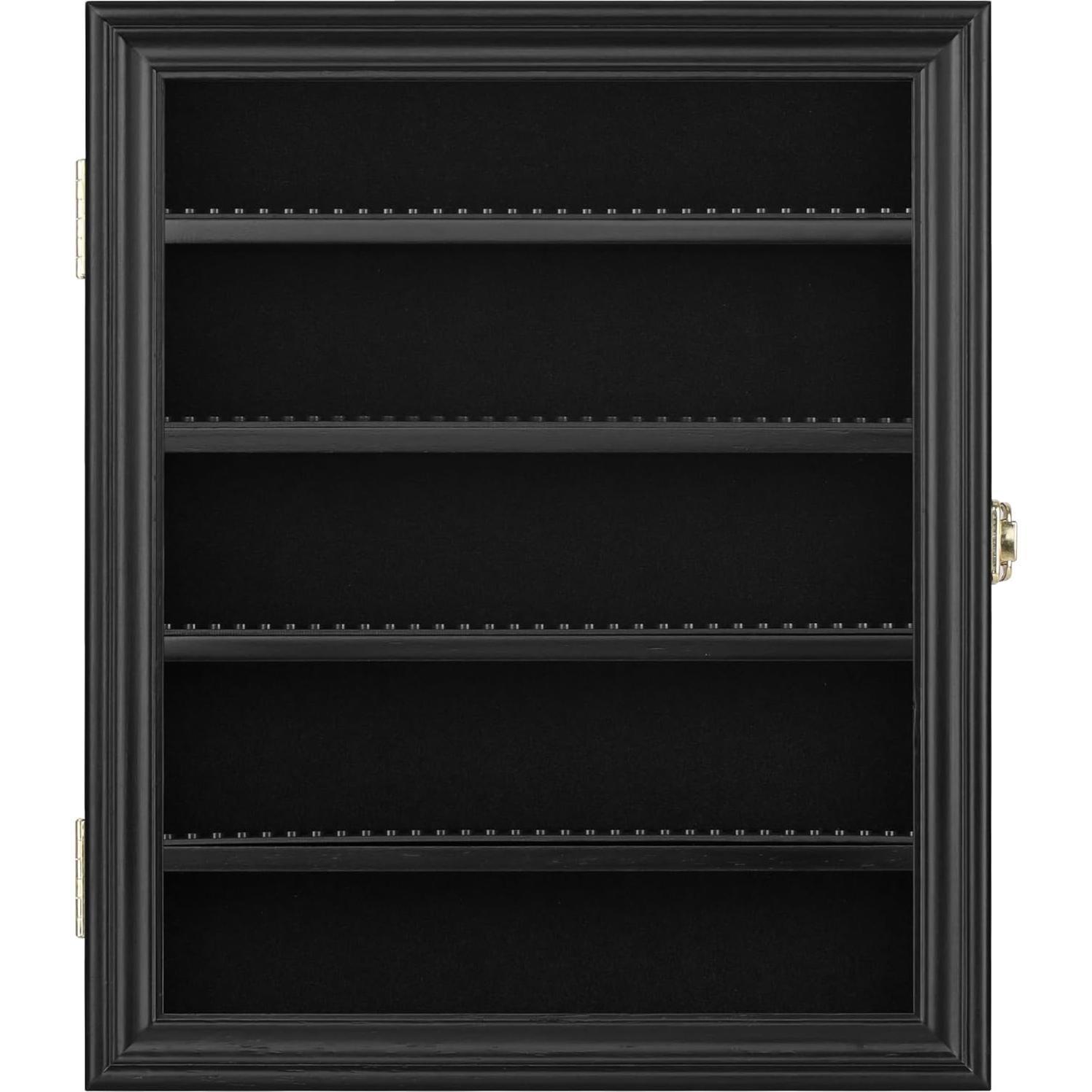 Minifigures Dimensions Display Case Thimble Wall Cabinet LG-CN30 (Black)