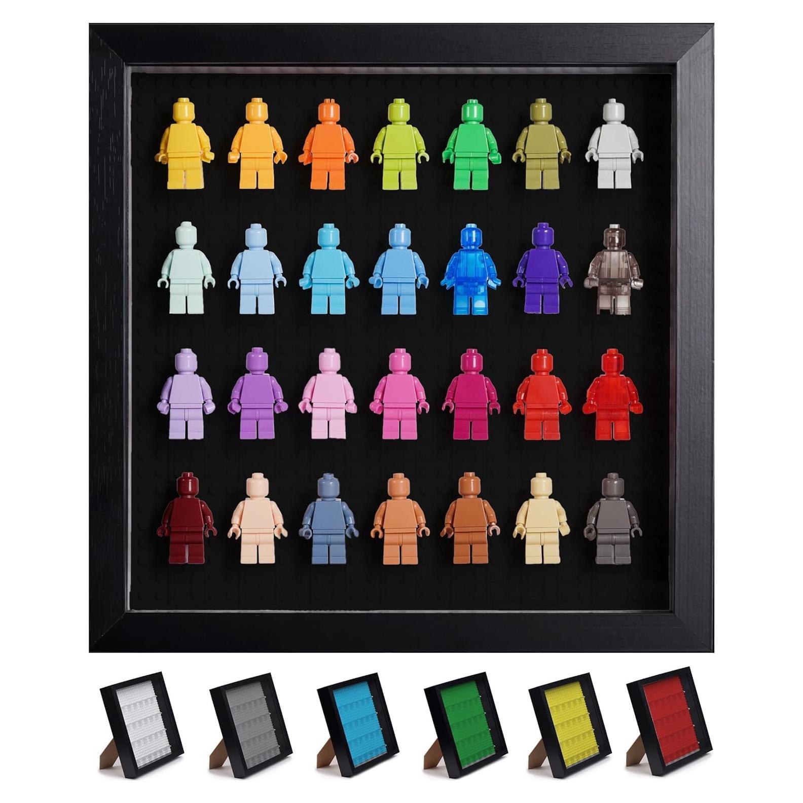 Caja de Exhibición de Minifiguras de Madera Negra 28x28 cm