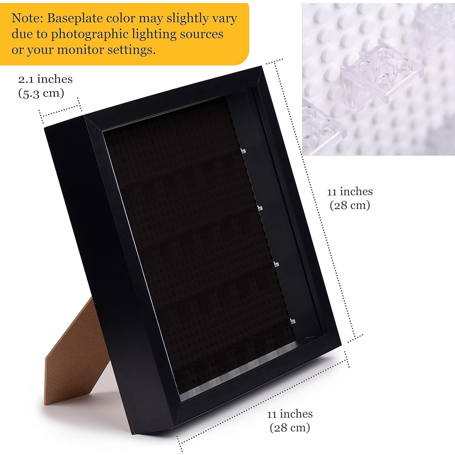 Caja de Exhibición de Minifiguras de Madera Negra 28x28 cm