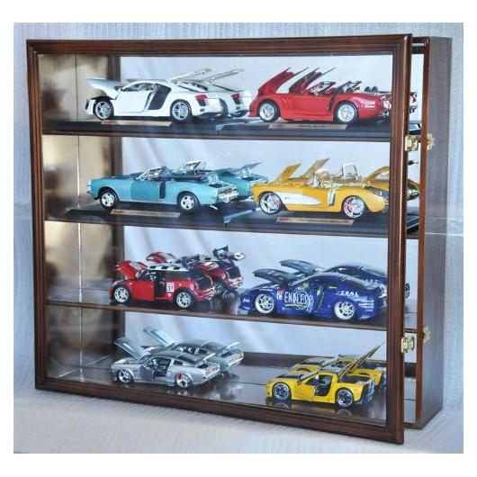 Estante de exhibición de madera sfDisplay 1/18 para 8 coches