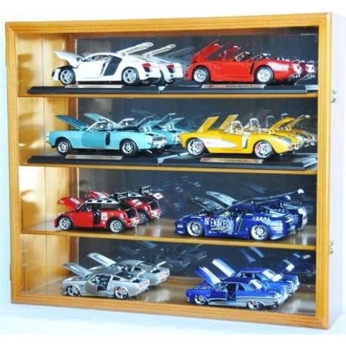 Estante de exhibición de madera sfDisplay 1/18 para 8 coches