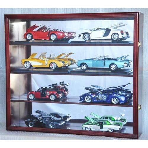 Estante de exhibición de madera sfDisplay 1/18 para 8 coches