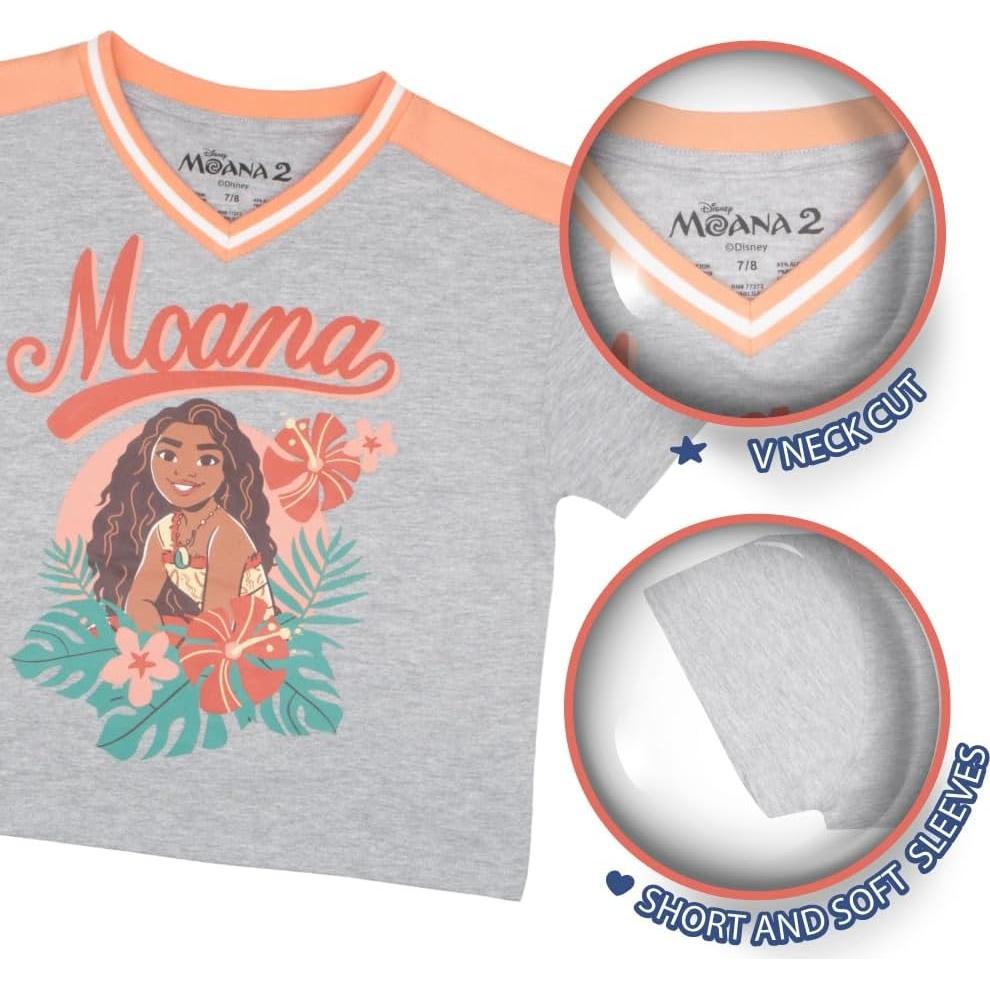 Conjunto 2 Piezas Disney Moana Niñas - Camiseta y Falda