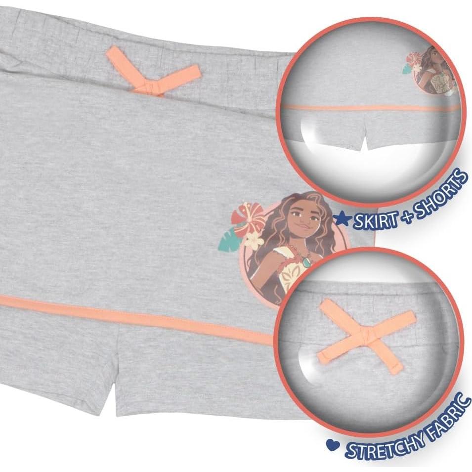 Conjunto 2 Piezas Disney Moana Niñas - Camiseta y Falda