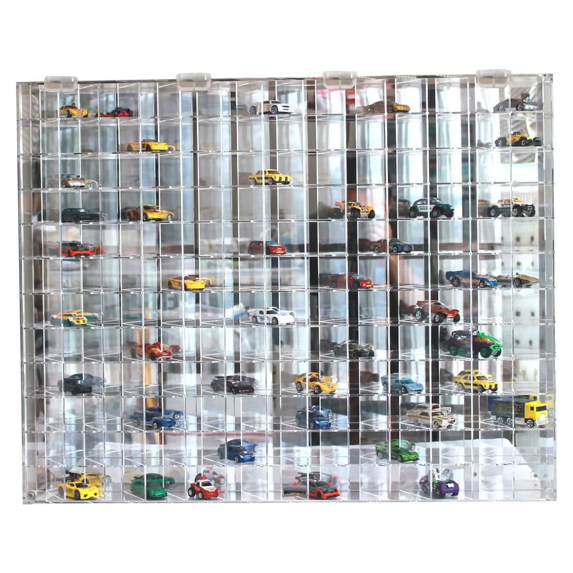 Estuche Acrílico Transparente DisplayGifts 144 Hot Wheels 1:64