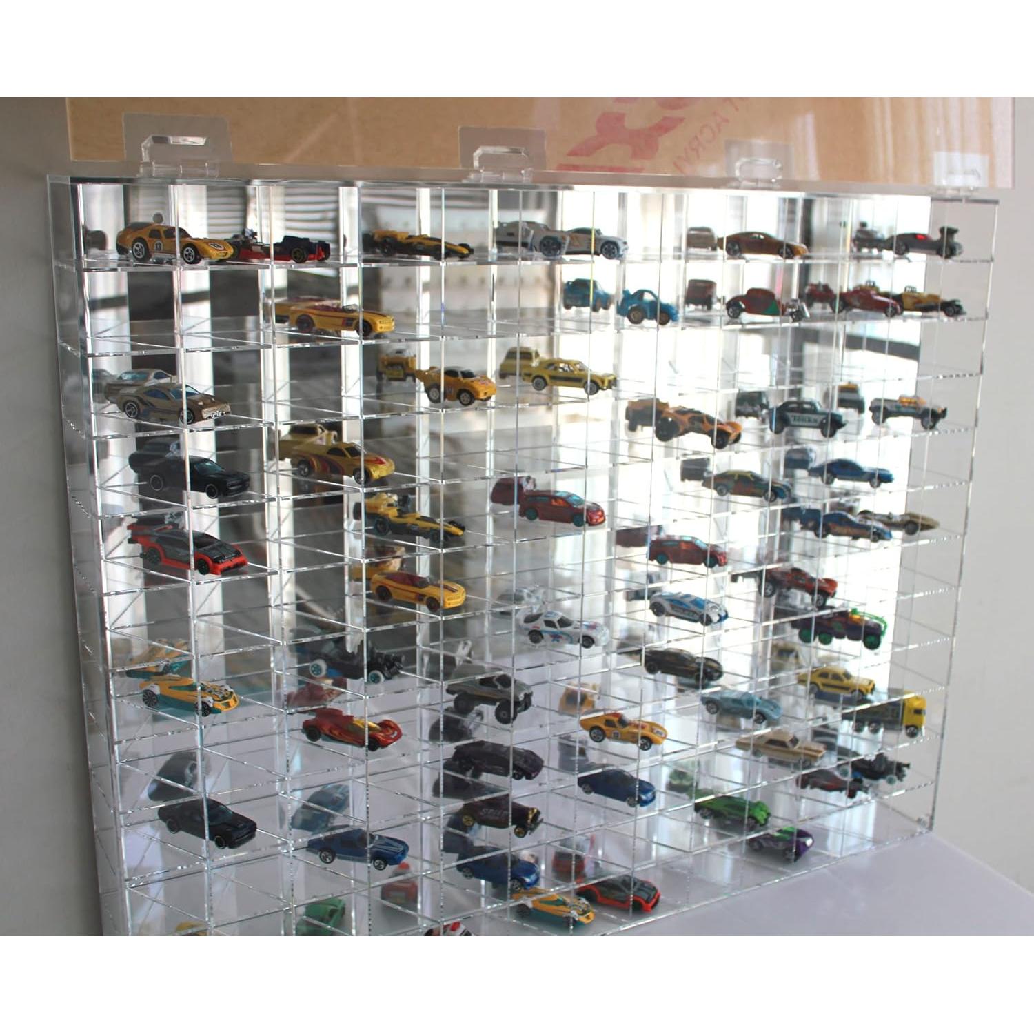 Estuche Acrílico Transparente DisplayGifts 144 Hot Wheels 1:64