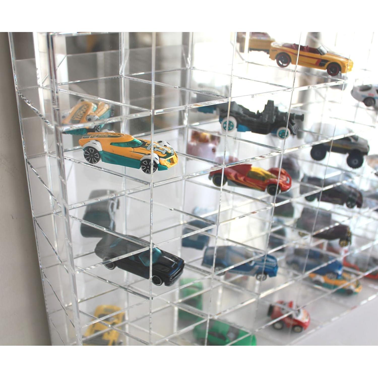 Estuche Acrílico Transparente DisplayGifts 144 Hot Wheels 1:64
