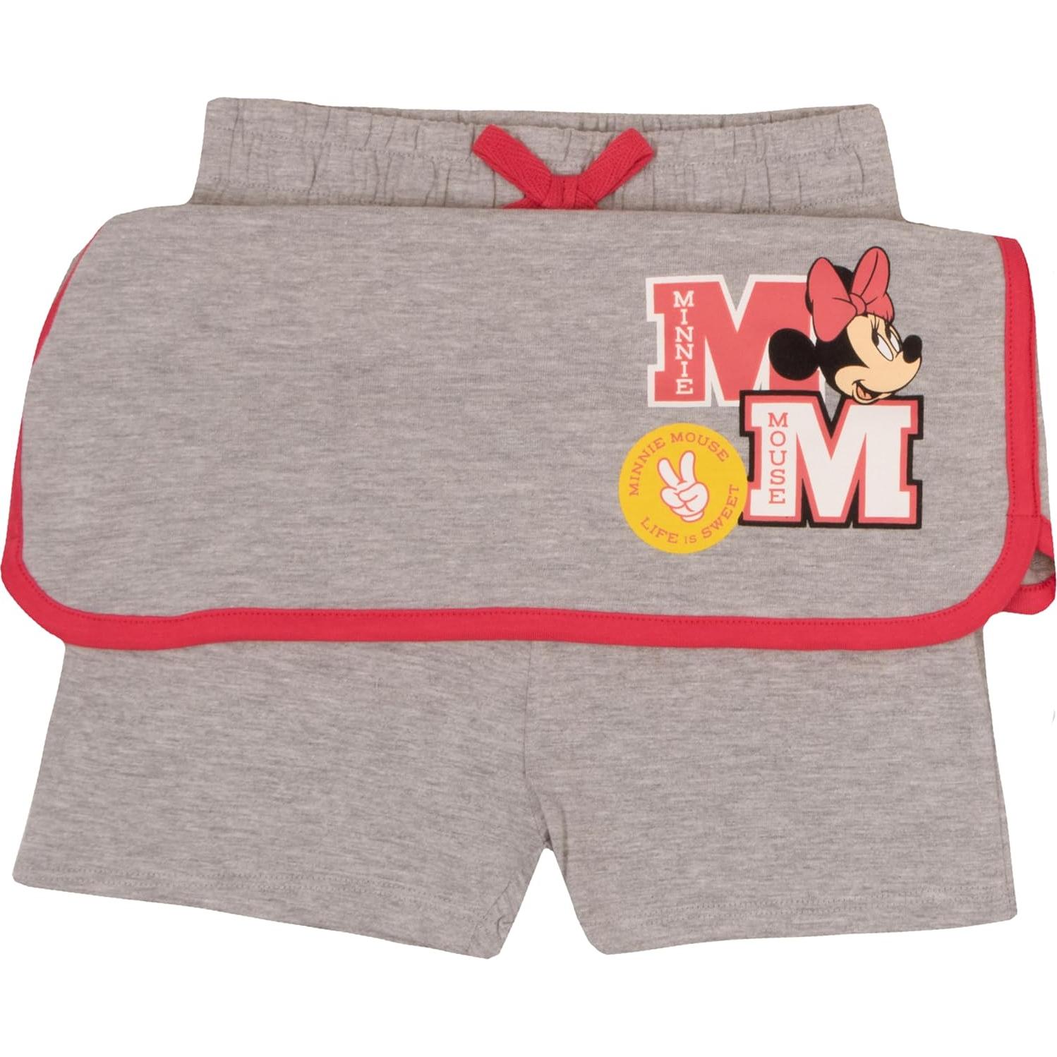 Conjunto 2 Piezas Disney Niñas - Camiseta y Falda Cortas