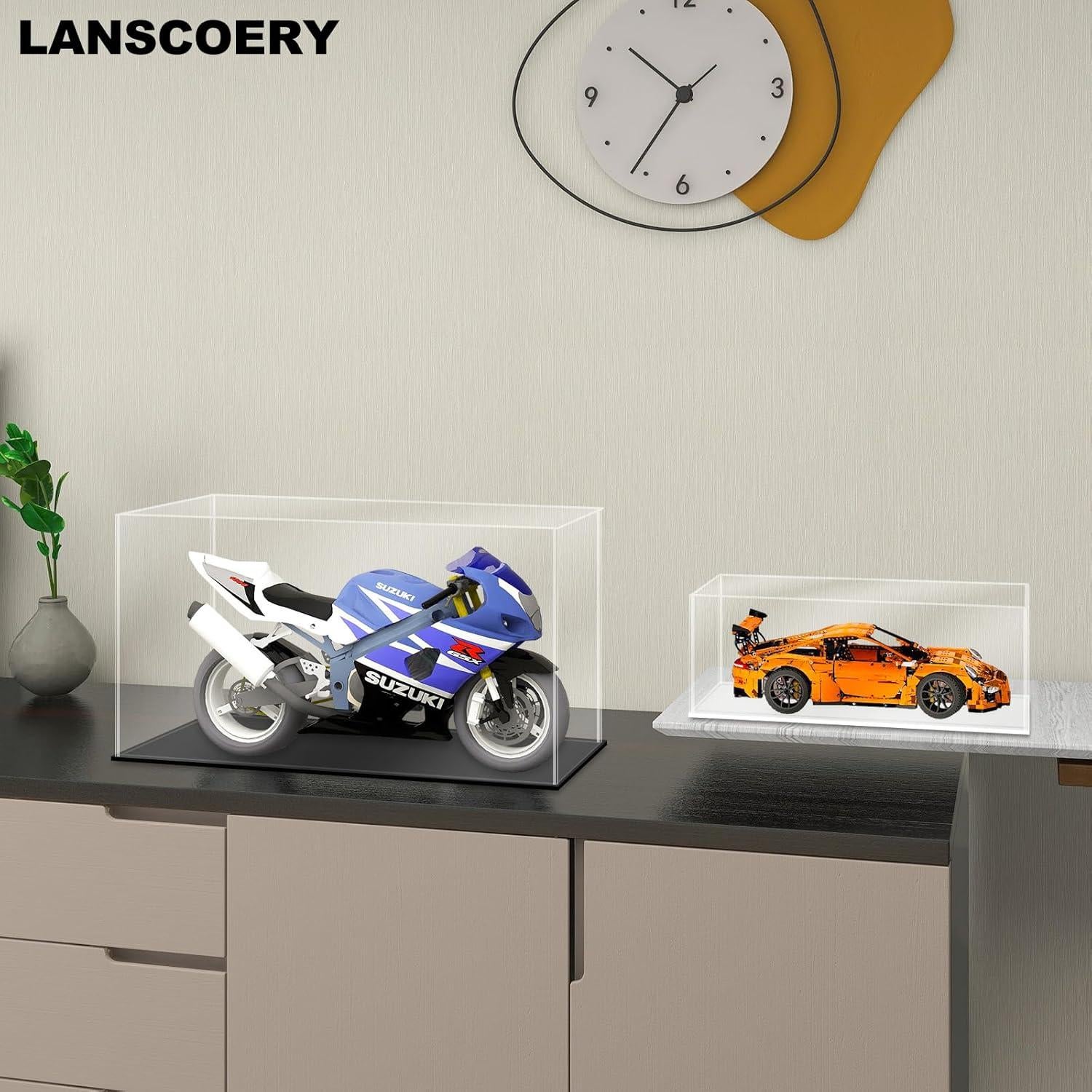 Caja de Exhibición Acrílica LANSCOERY 15x10x10cm Base Negra