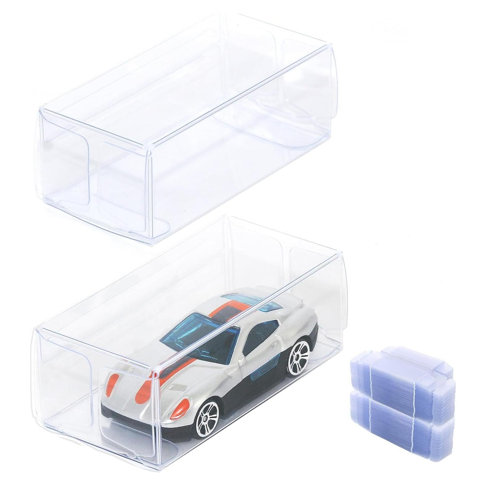 100 Cajas de Exhibición Transparentes para Modelos 1:64 Etnorsu