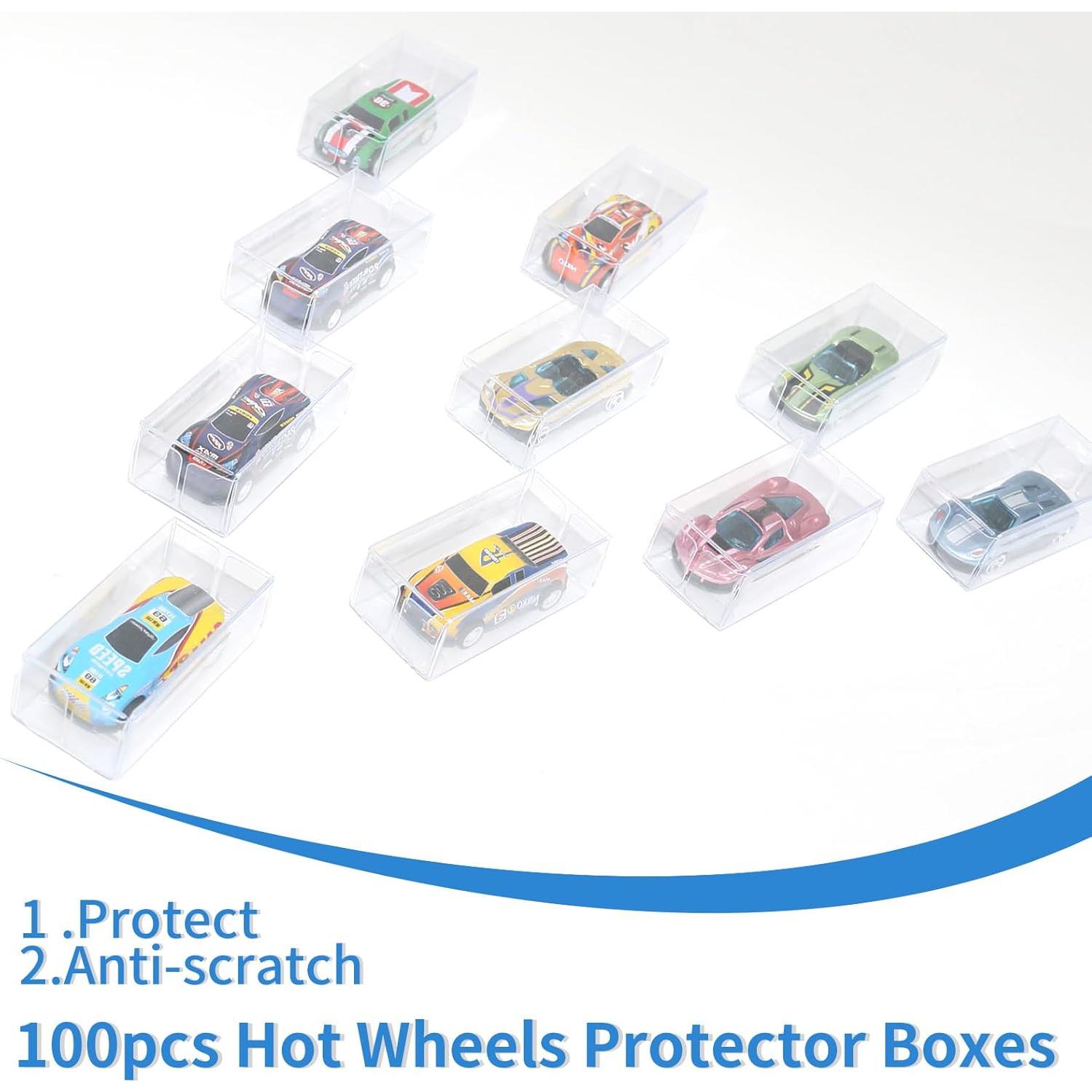 100 Cajas de Exhibición Transparentes para Modelos 1:64 Etnorsu